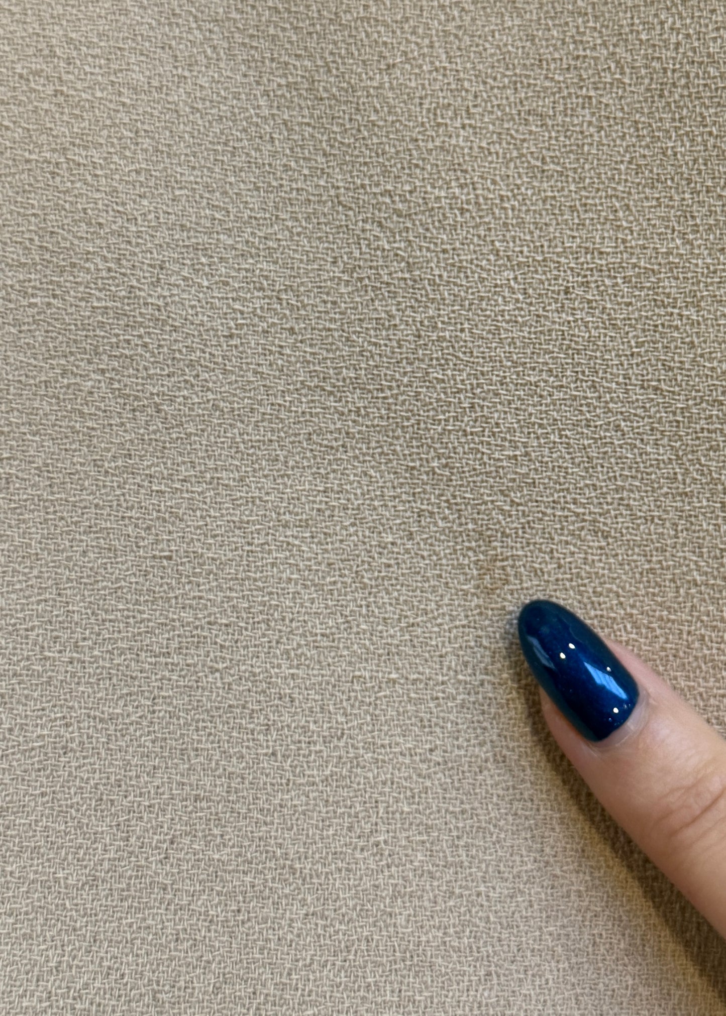 Chanel Haute Couture Spring 1998 Runway Beige Crêpe Clip Button Coat