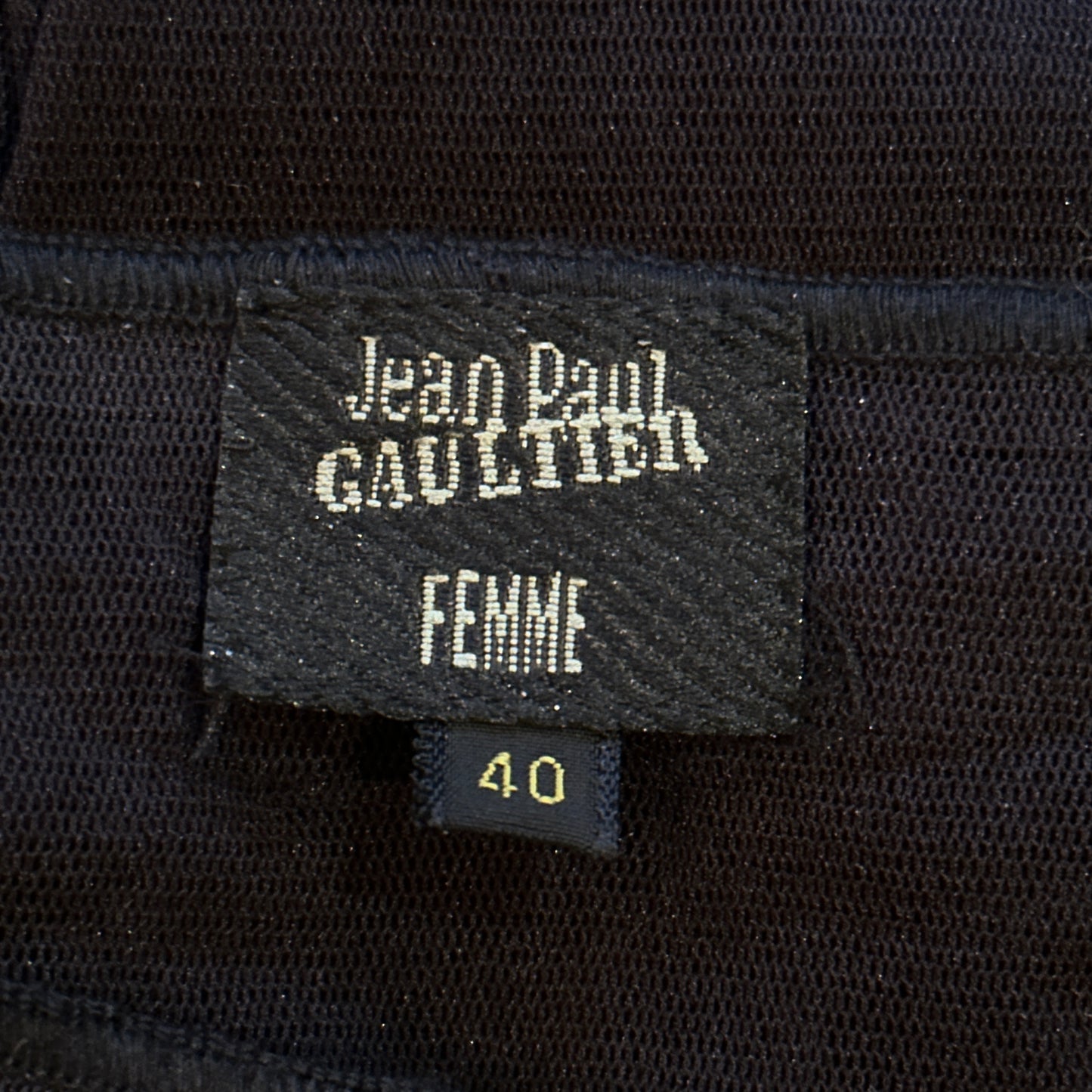 Jean Paul Gaultier Black Mesh Skirt