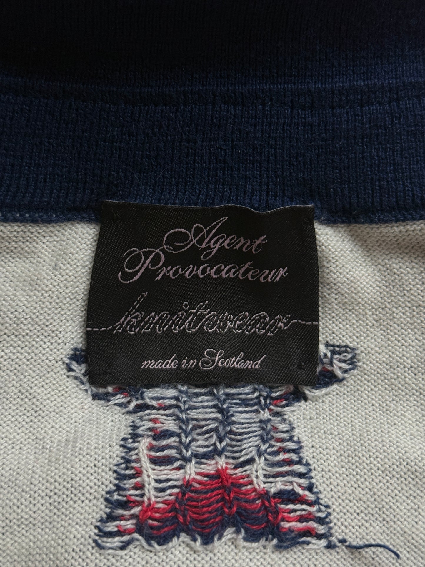 Agent Provocateur 2008 Blue Knit Cowgirl Bodysuit