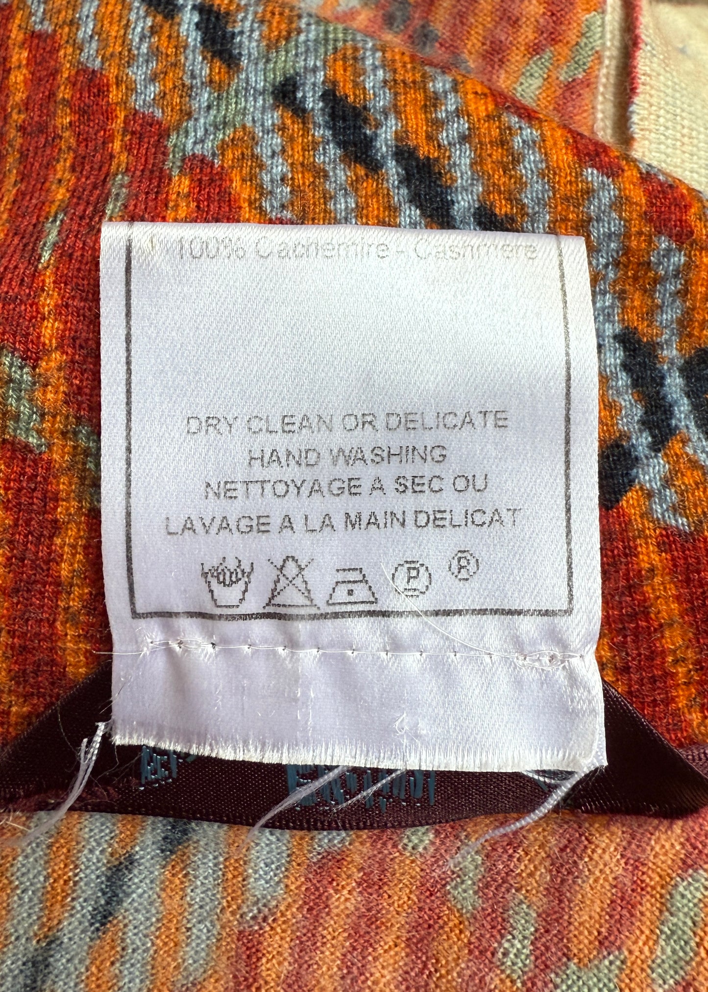 John Galliano Fall 2000 Plaid Cashmere Button Down Top