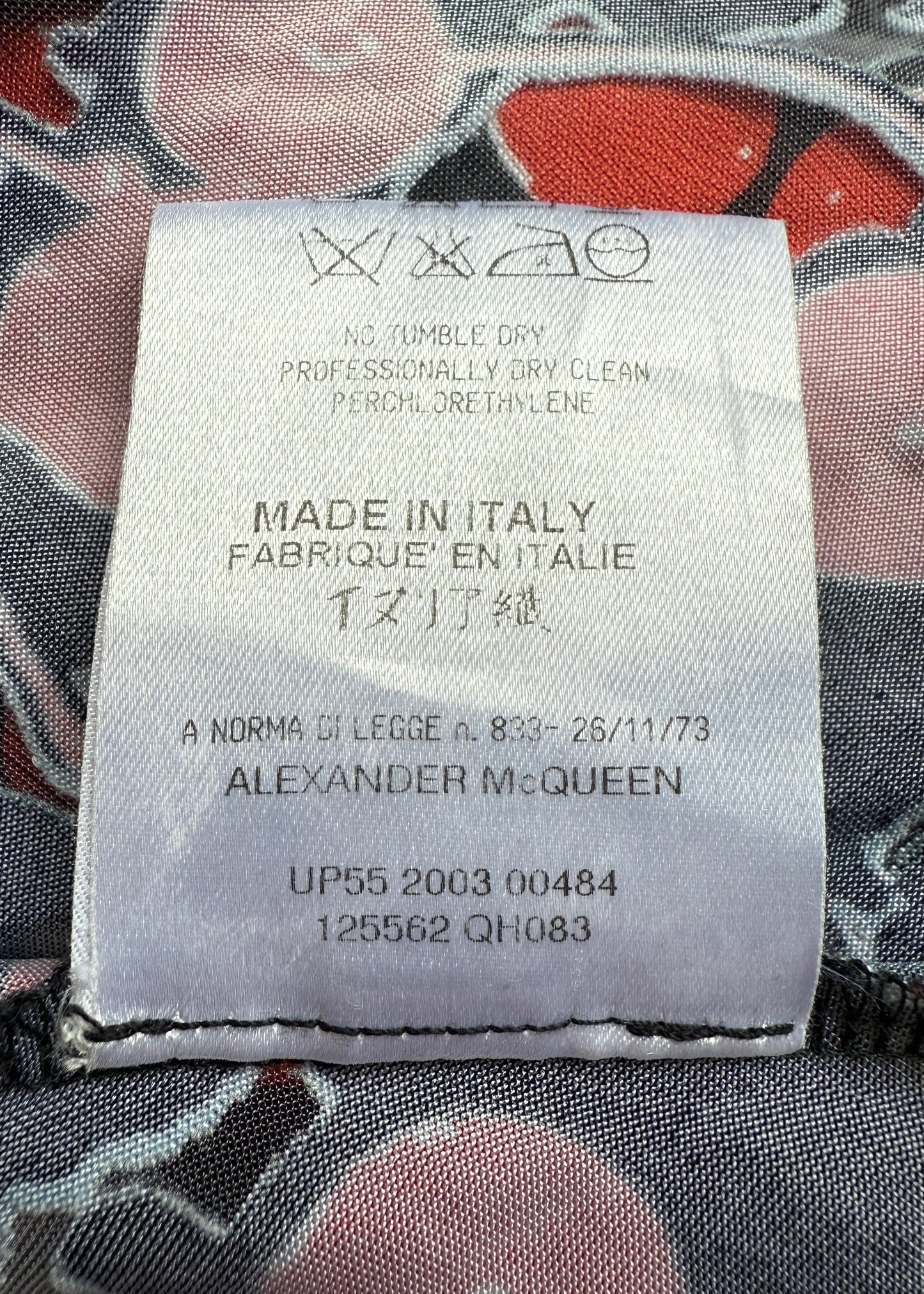 Alexander McQueen Spring 2003 Cherry Print Semi Sheer Tank Top