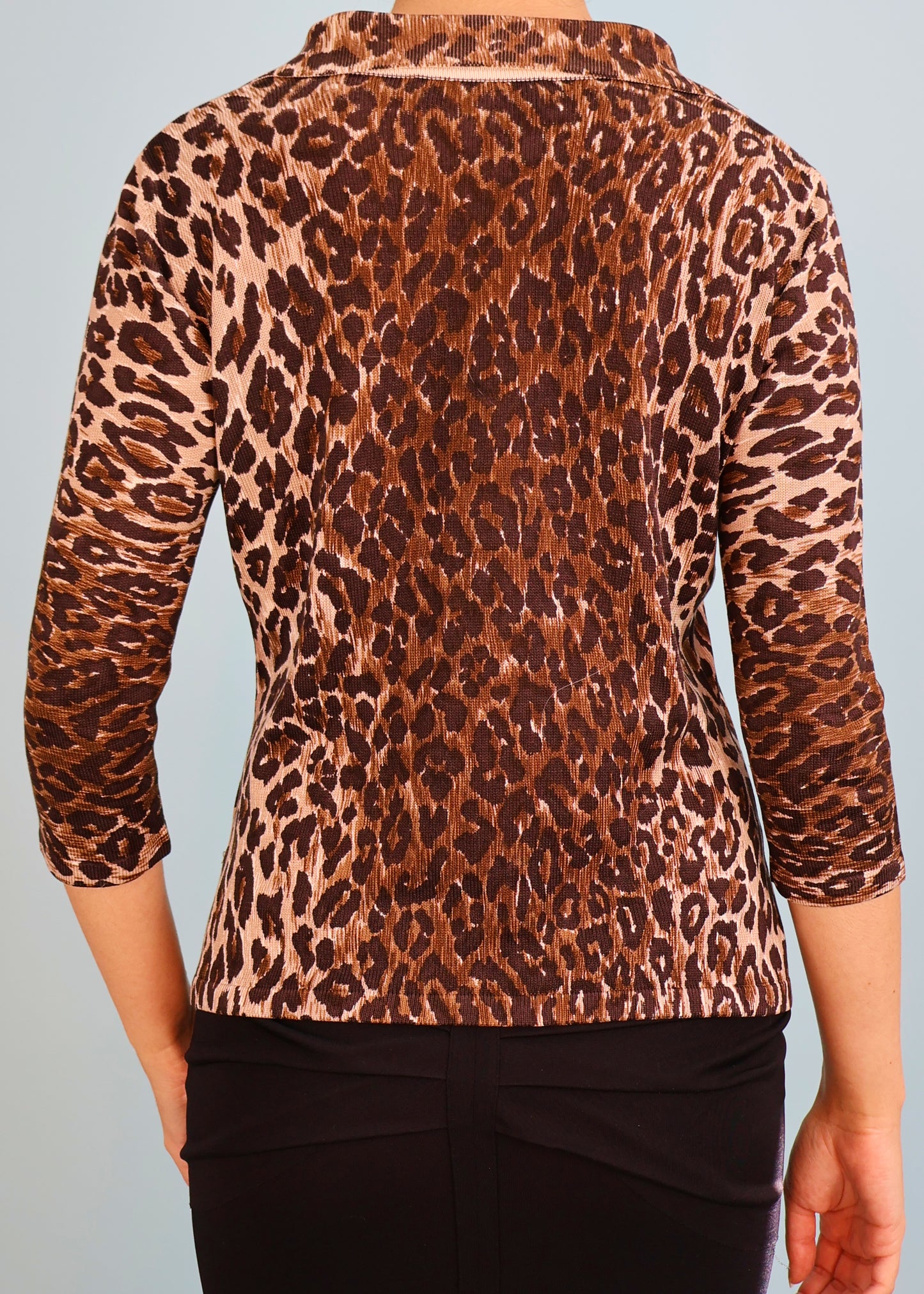 Dolce & Gabbana Silk Knit Leopard Print Cardigan