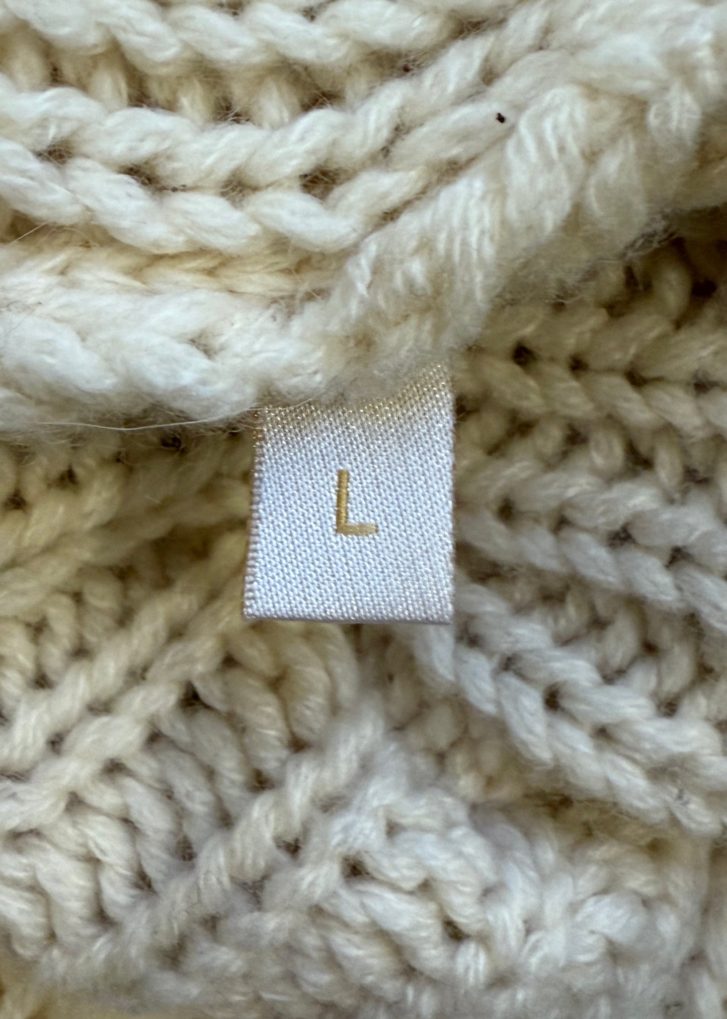 Valentino Fall 2005 Runway Cream Knitted Puff Sleeve Cardigan