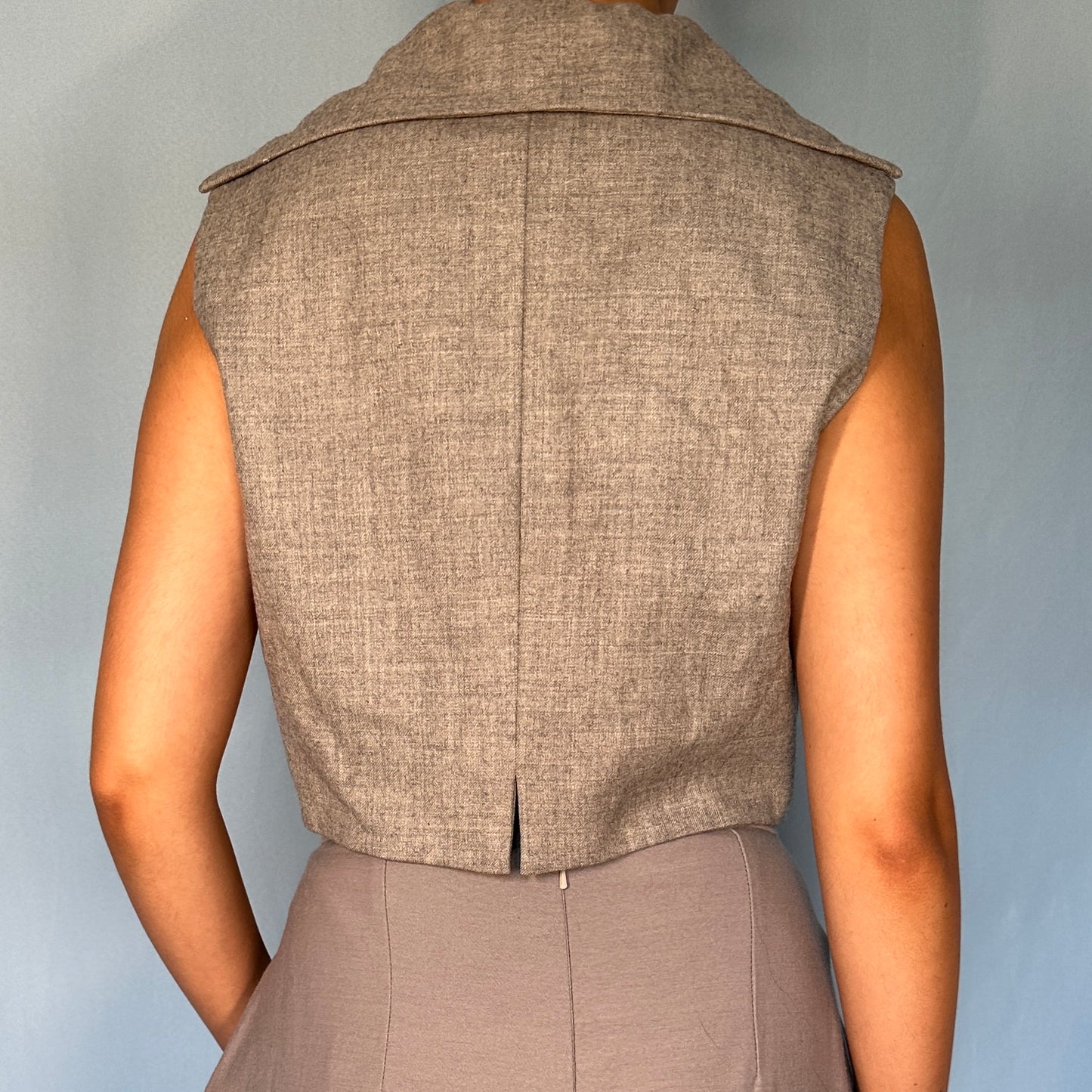 Vivienne Westwood Fall 1993 Runway Grey Waistcoat Top
