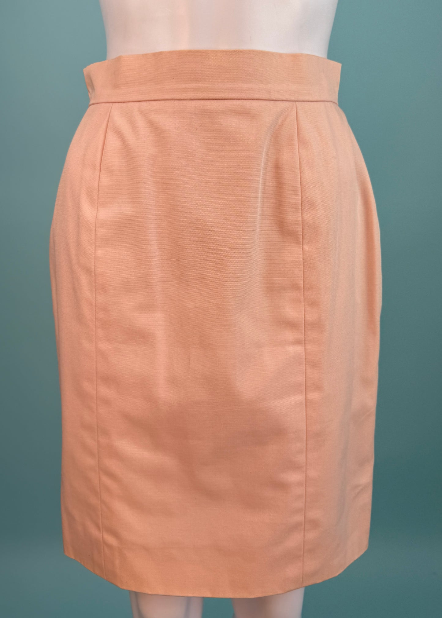 Chanel Spring 1992 Peach Jacket & Skirt Suit Set