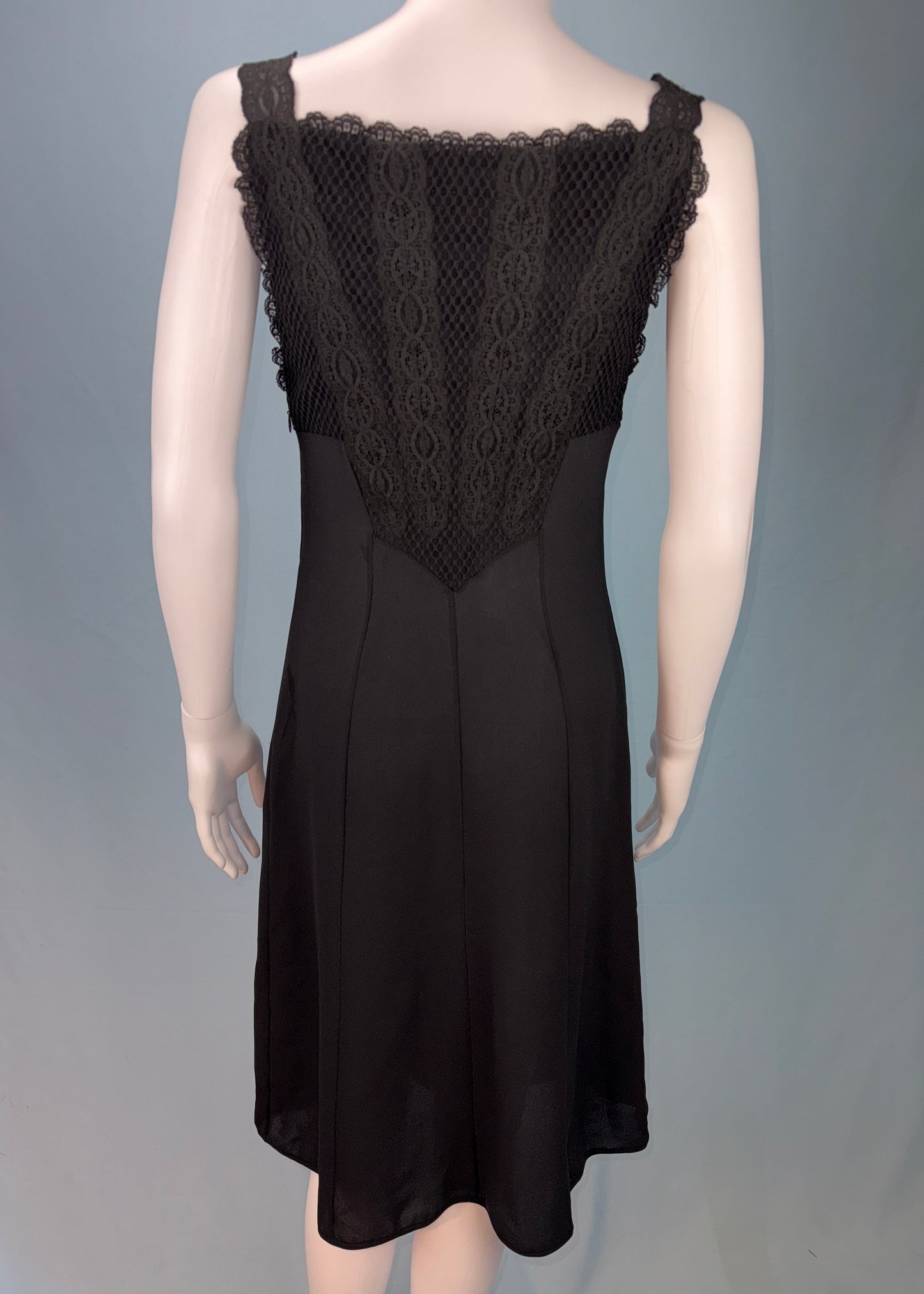 Versace Spring 1997 Runway Black Lace Bodice Dress