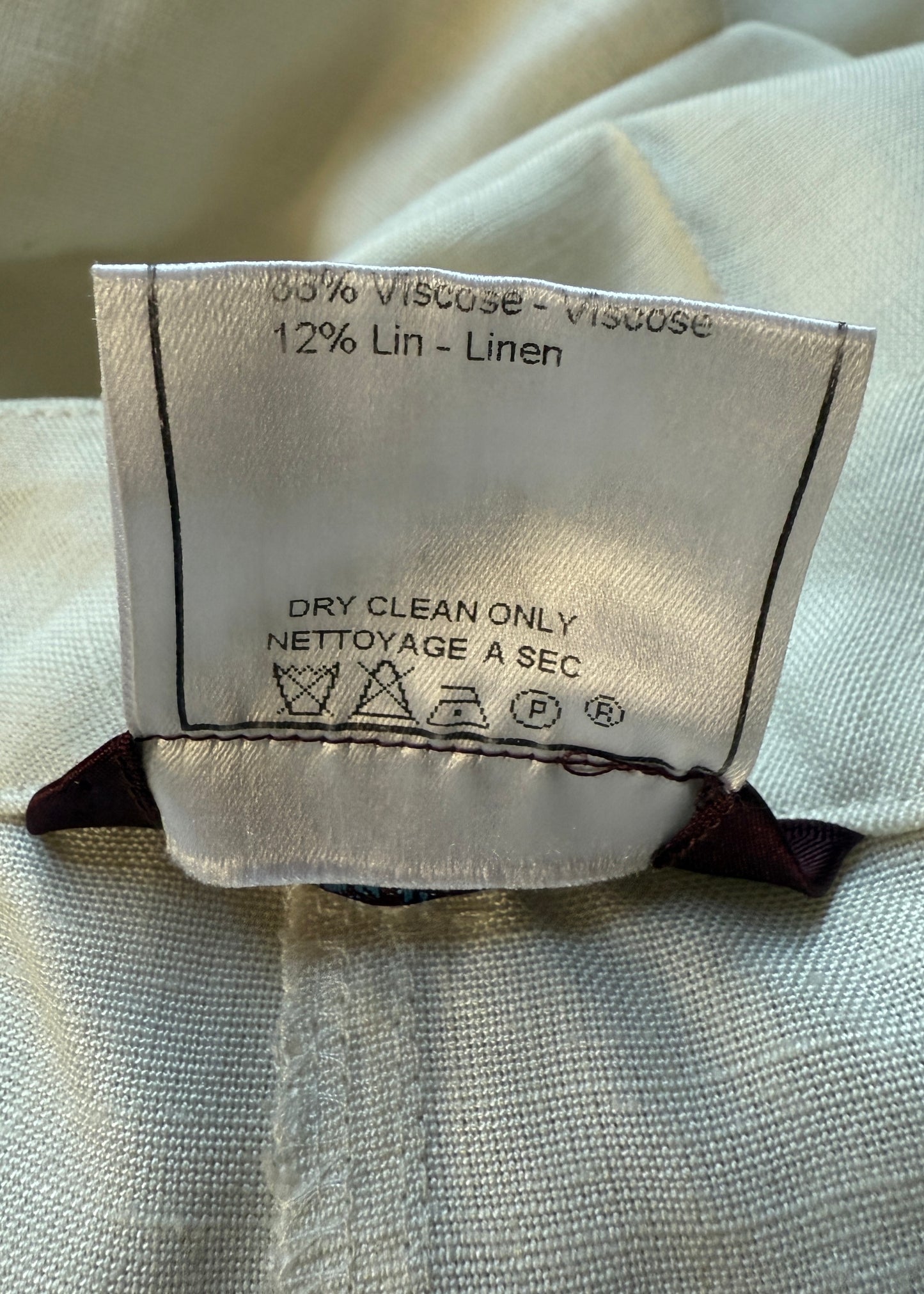 John Galliano Spring 2000 White Linen Pants