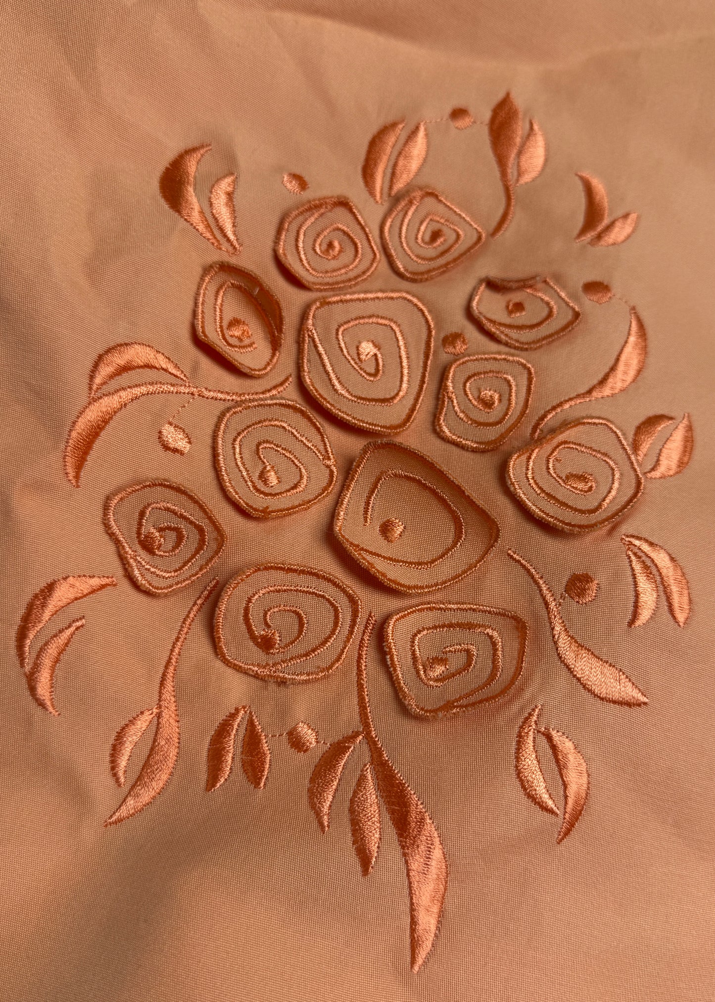 Versace Orange Embroidered Dress