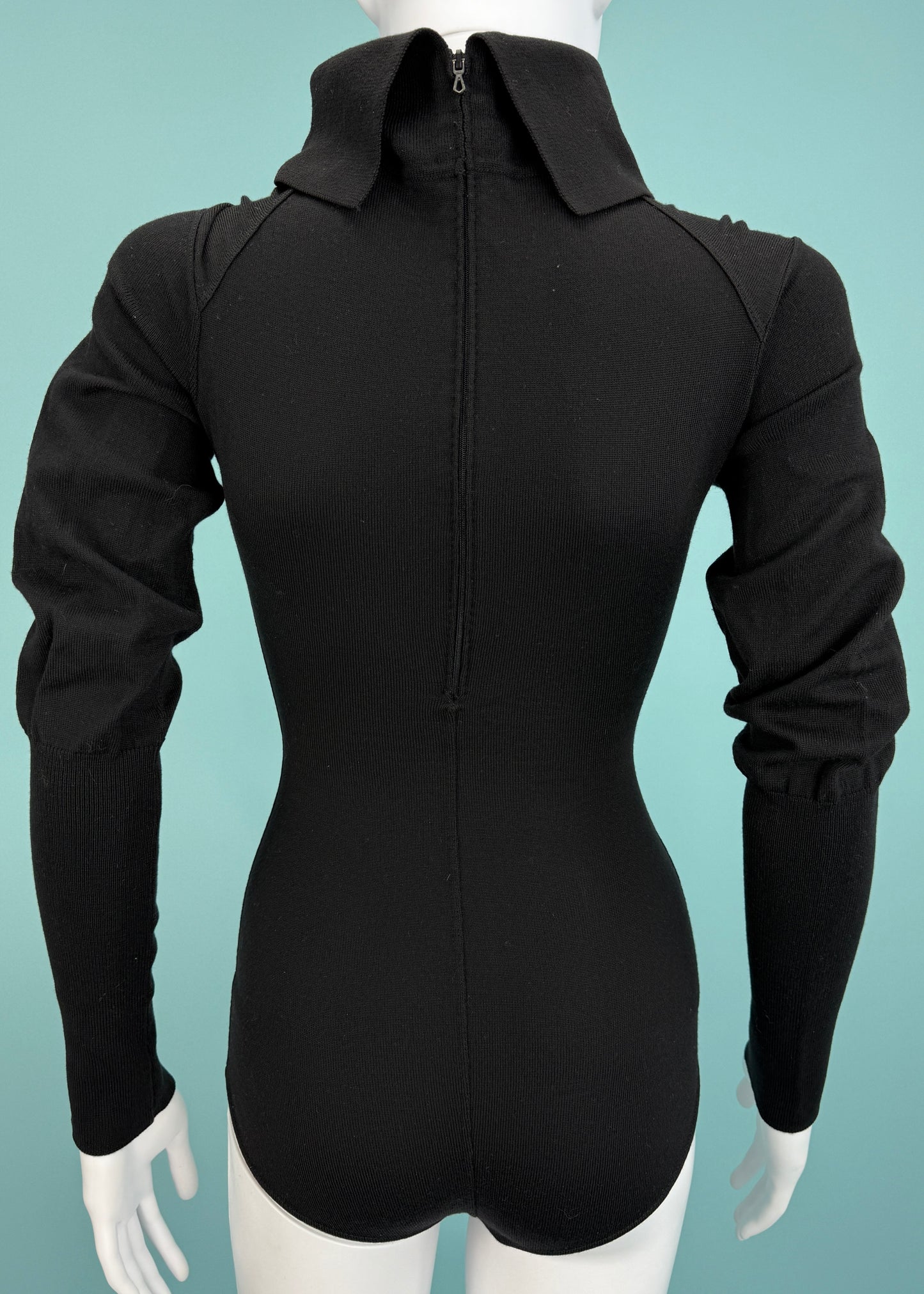 Azzedine Alaïa Fall 1987 Black High Neck Bodysuit
