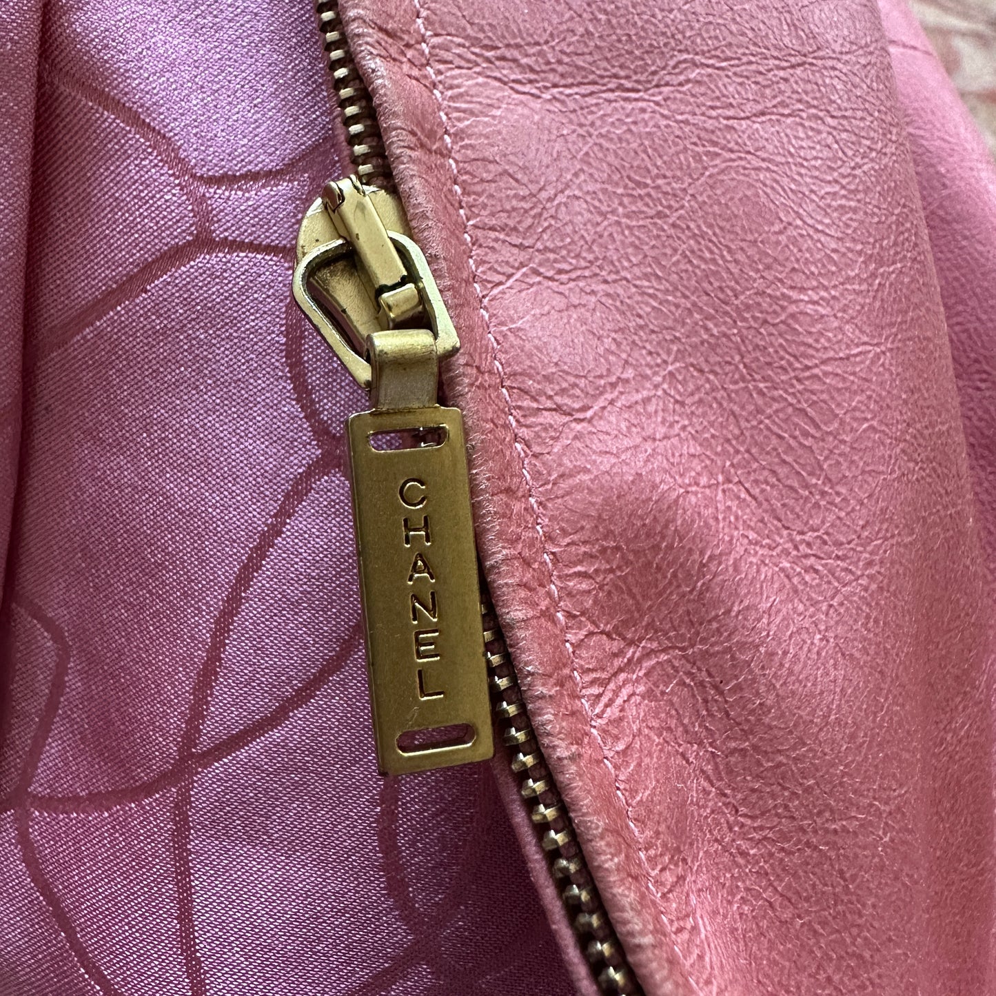 Chanel Spring 2001 Pink Leather Jacket