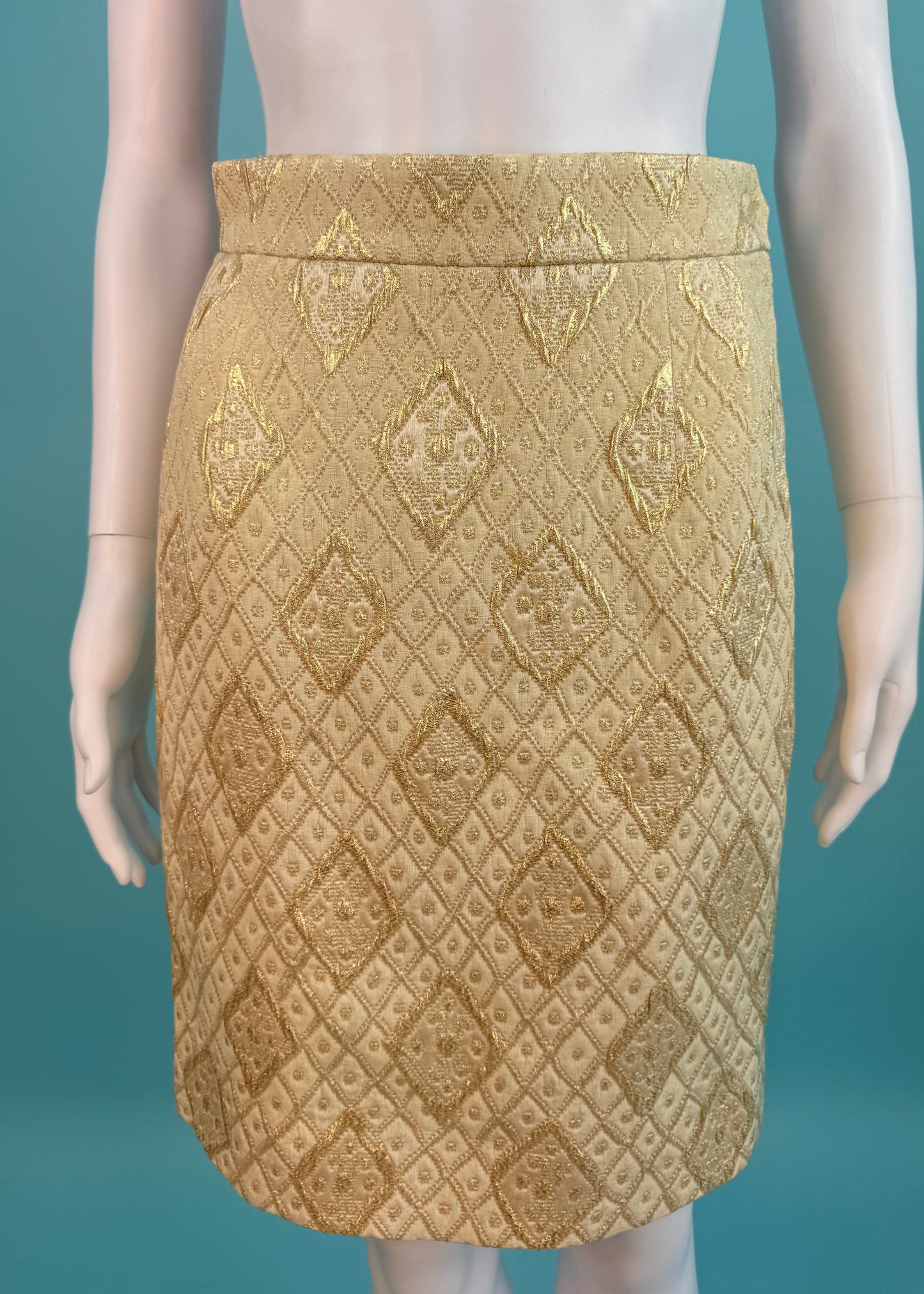 Christian Lacroix Fall 1992 Metallic Brocade Jacket & Skirt Suit Set