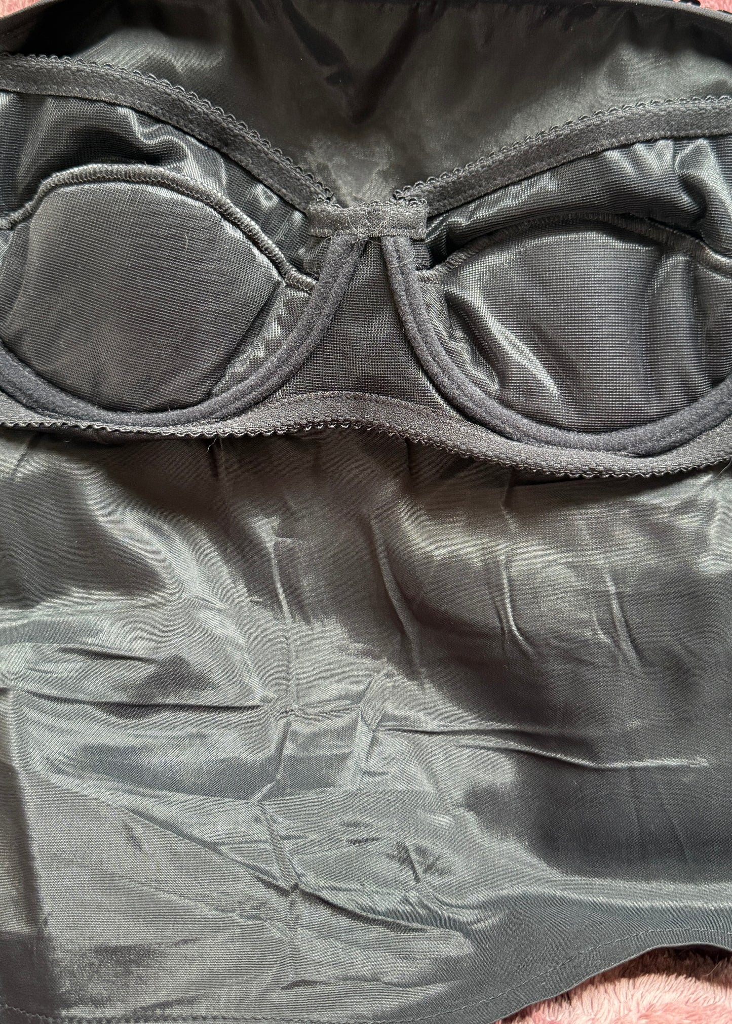 Dolce & Gabbana Black Sequin Built in Bra Top