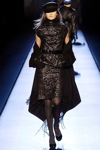 Hermes by Jean Paul Gaultier Fall 2007 Metallic Dress
