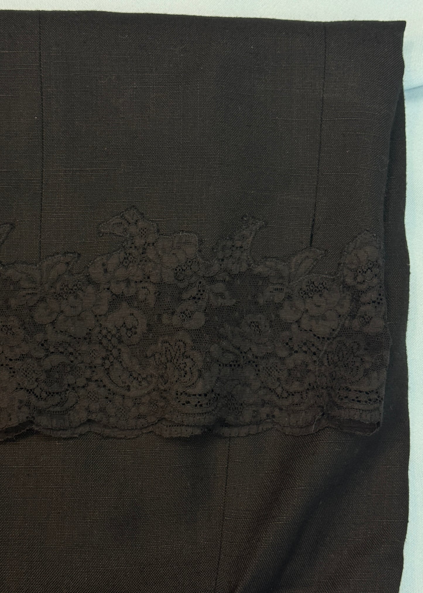 John Galliano Spring 1999 Black Lace Hem Dress