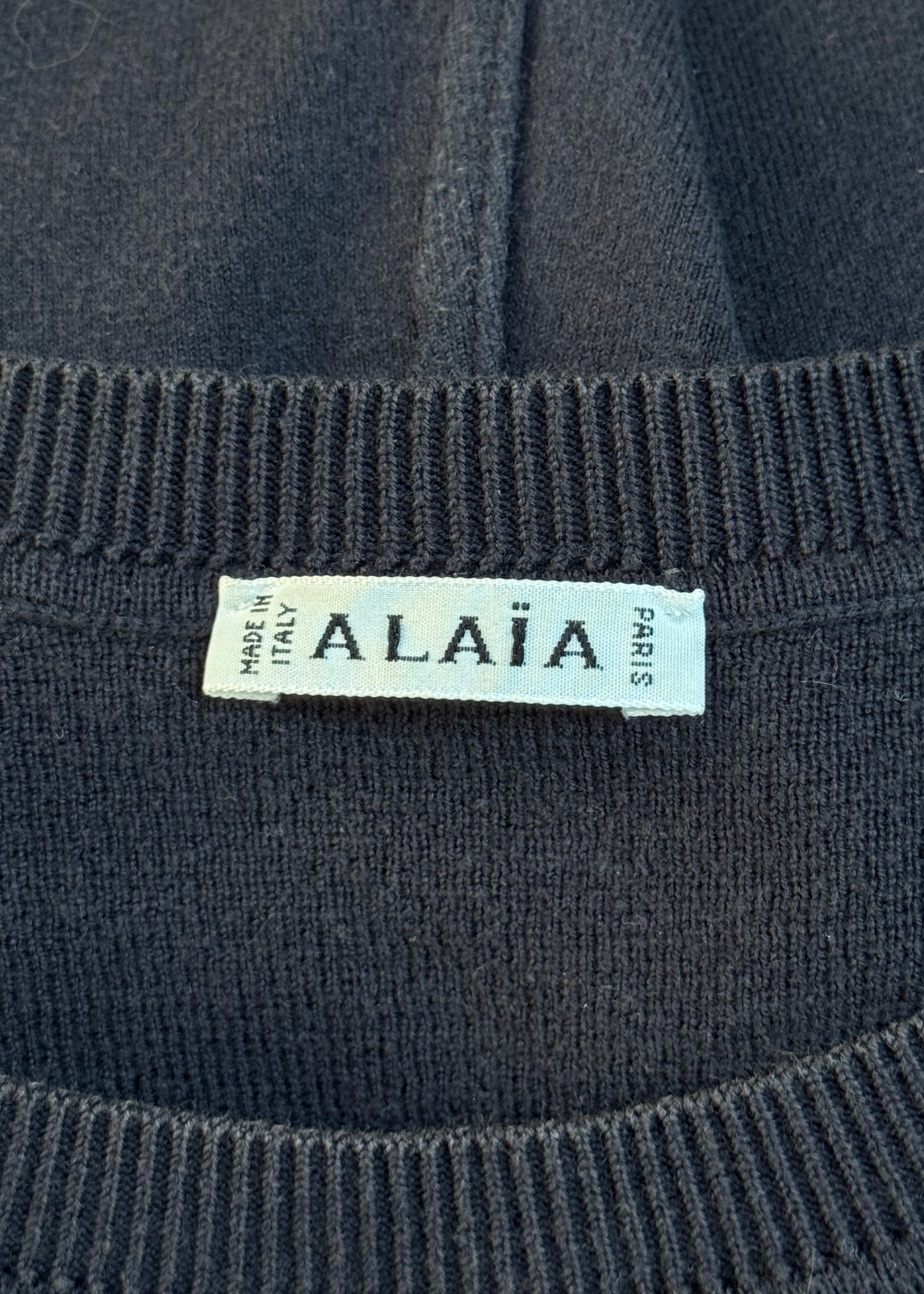 Azzedine Alaïa Spring 1989 Runway Navy Bodysuit