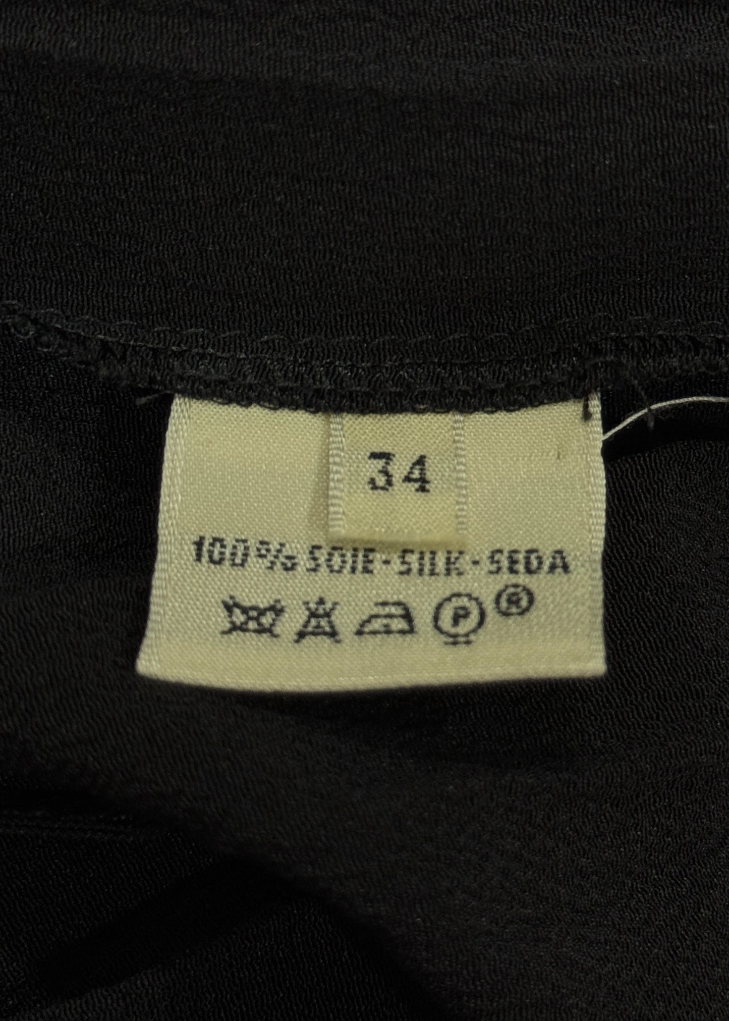 Hermès Logo Waistband Silk Pleated Skirt
