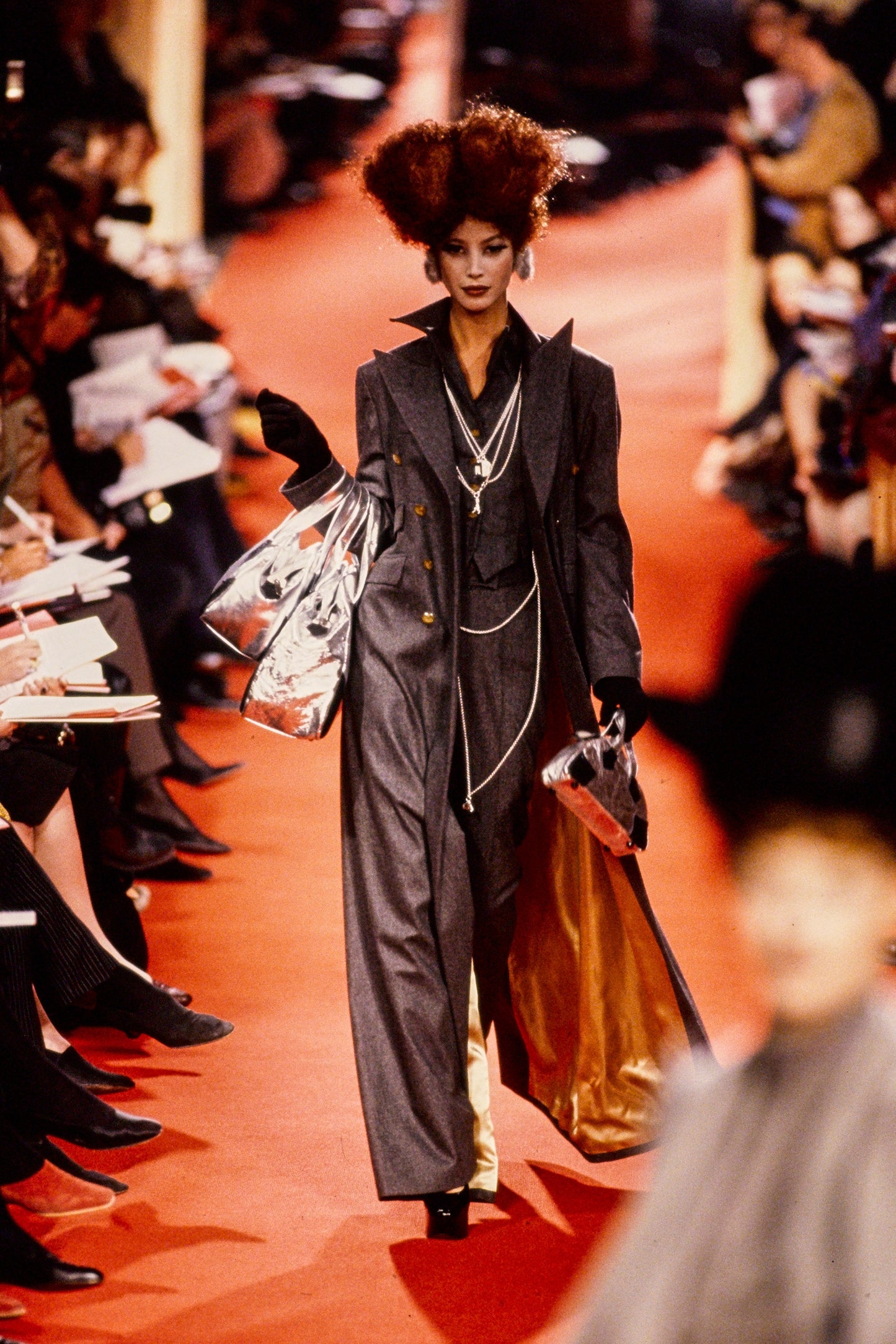 Vivienne Westwood Fall 1993 Runway Grey Waistcoat Top