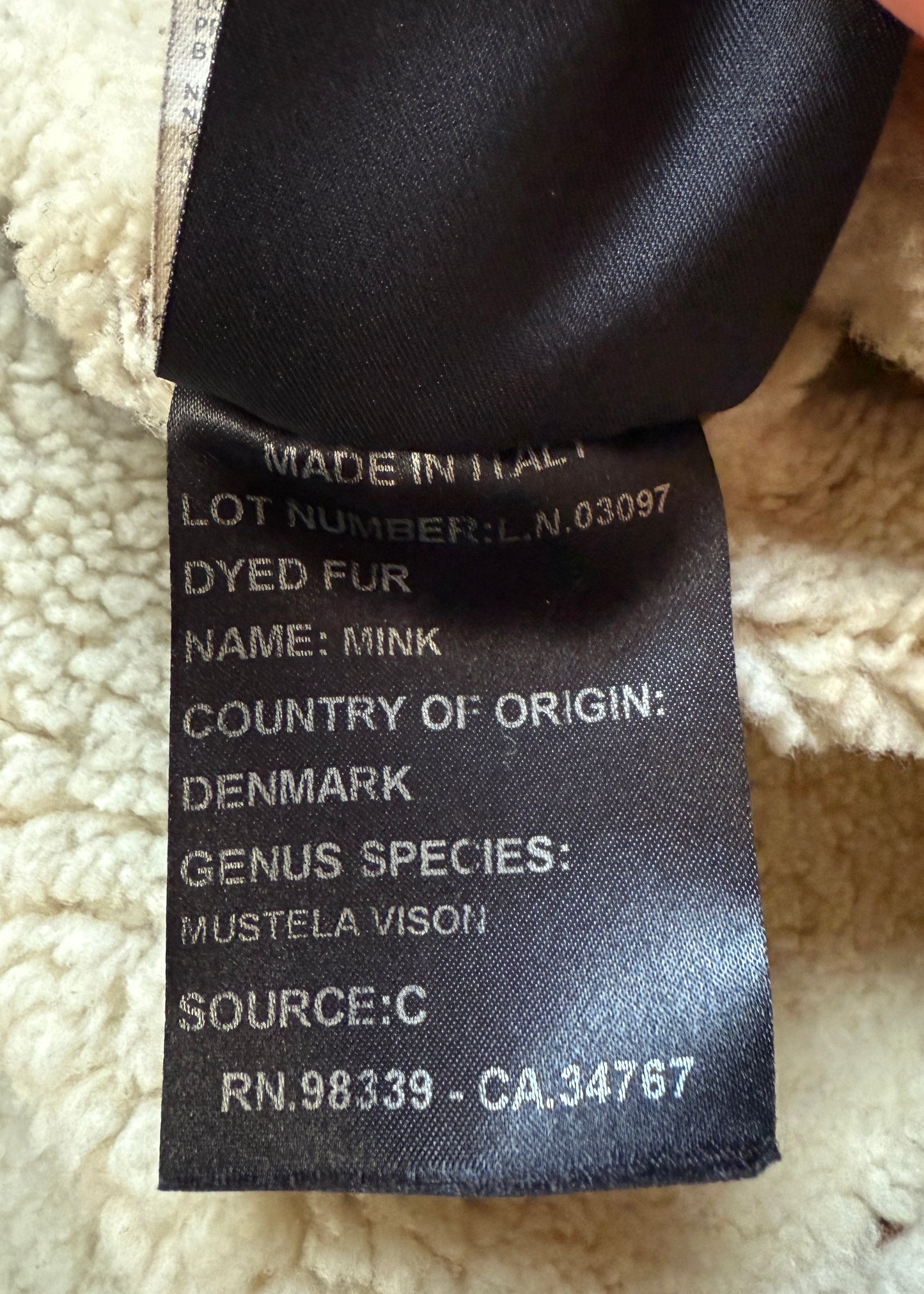 Prada Fall 2004 Runway Shearling & Mink Trim Crystal Embellished Coat