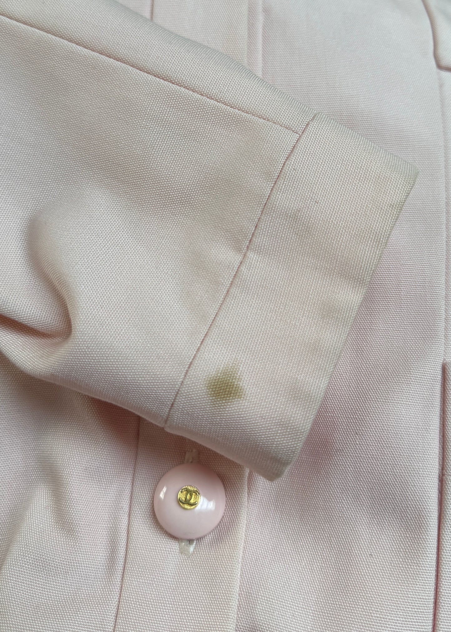 Chanel Spring 1992 Peach Jacket & Skirt Suit Set