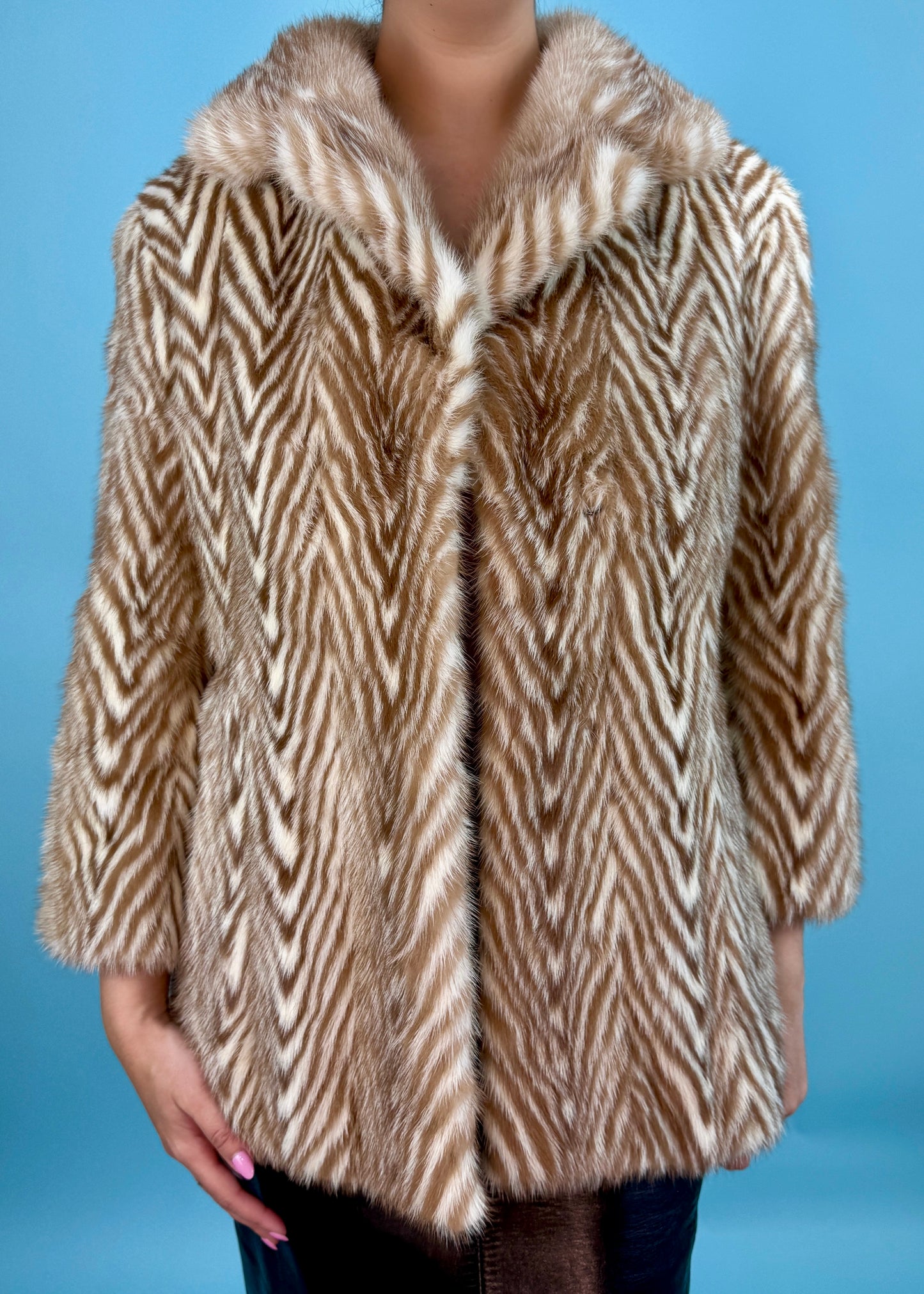 Yves Saint Laurent 1980s Brown Mink Fur Coat