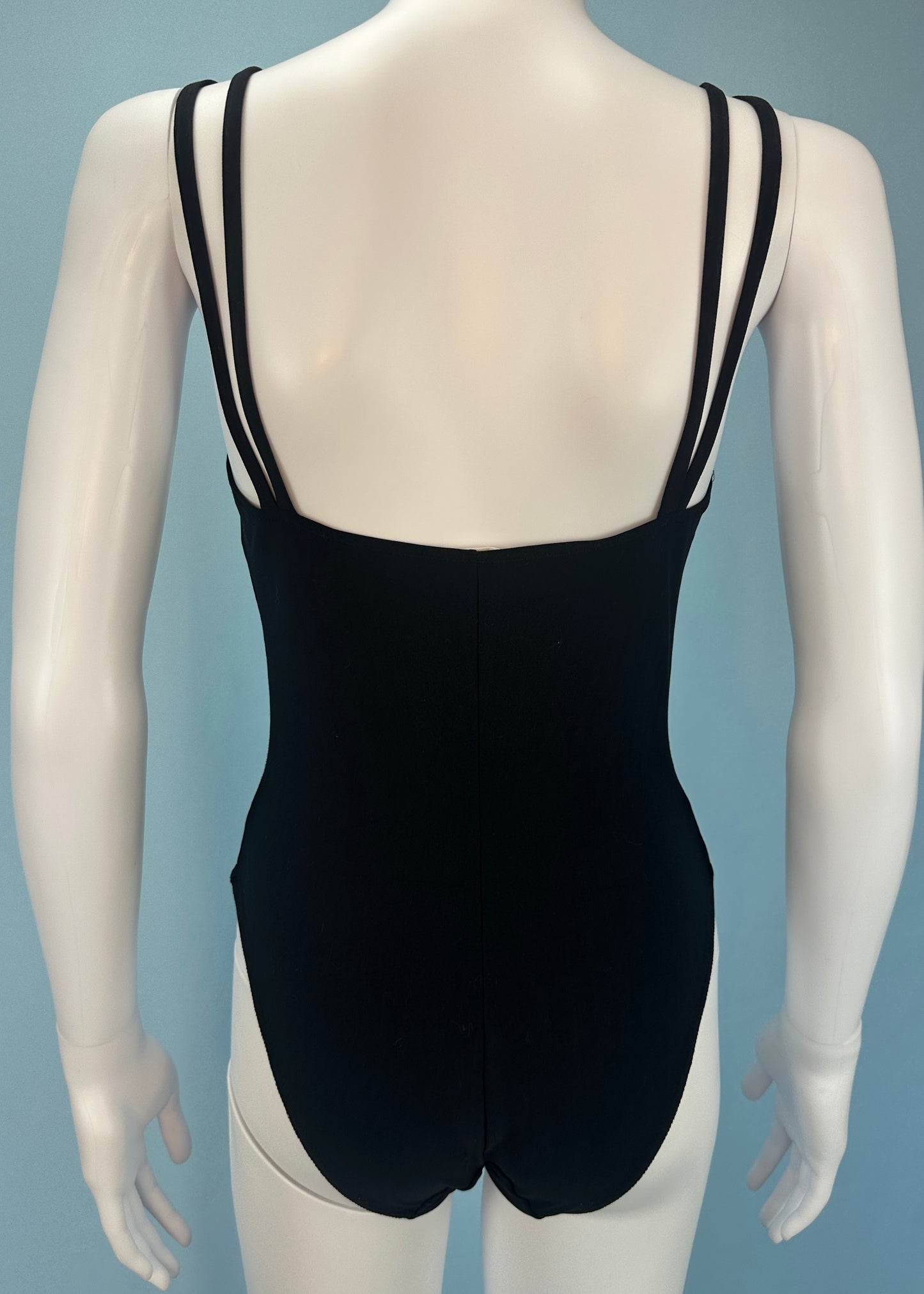 Versace Black Medusa Strap Bodysuit