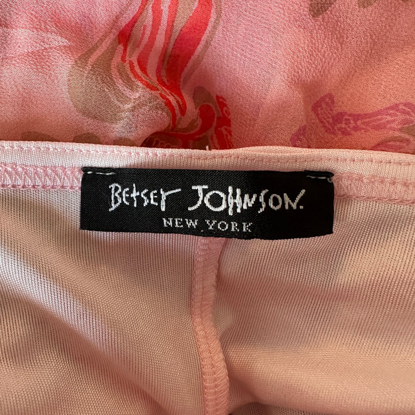 Betsey Johnson Floral Silk Chiffon Dress