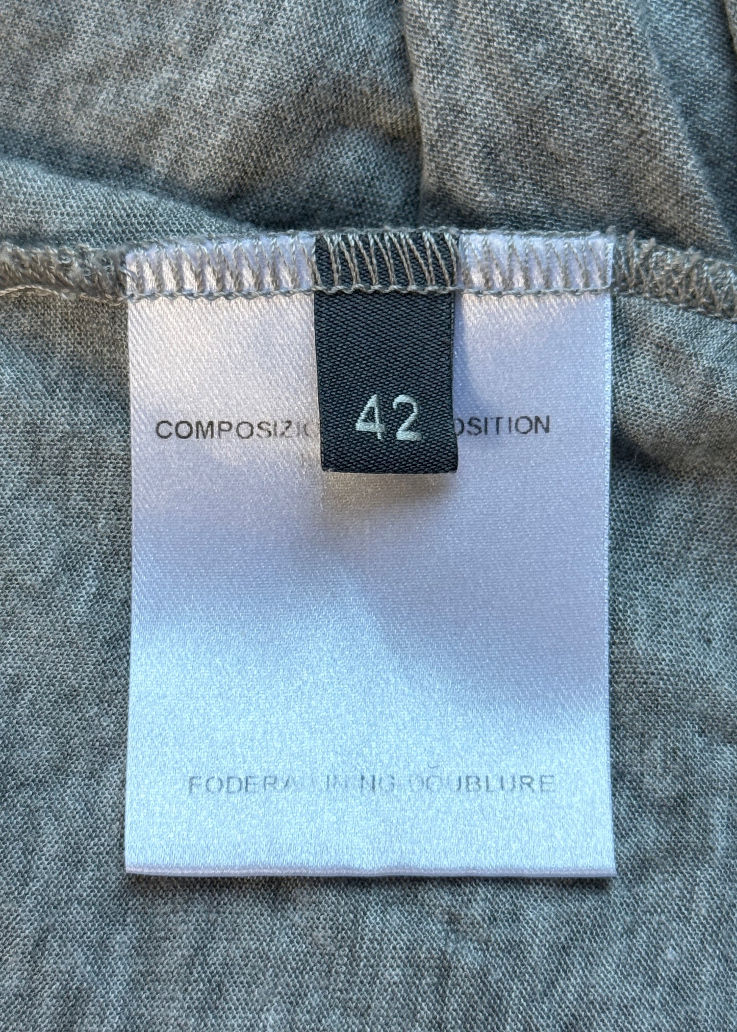 Alexander McQueen Fall 2010 Grey Attached Scarf Tank Top