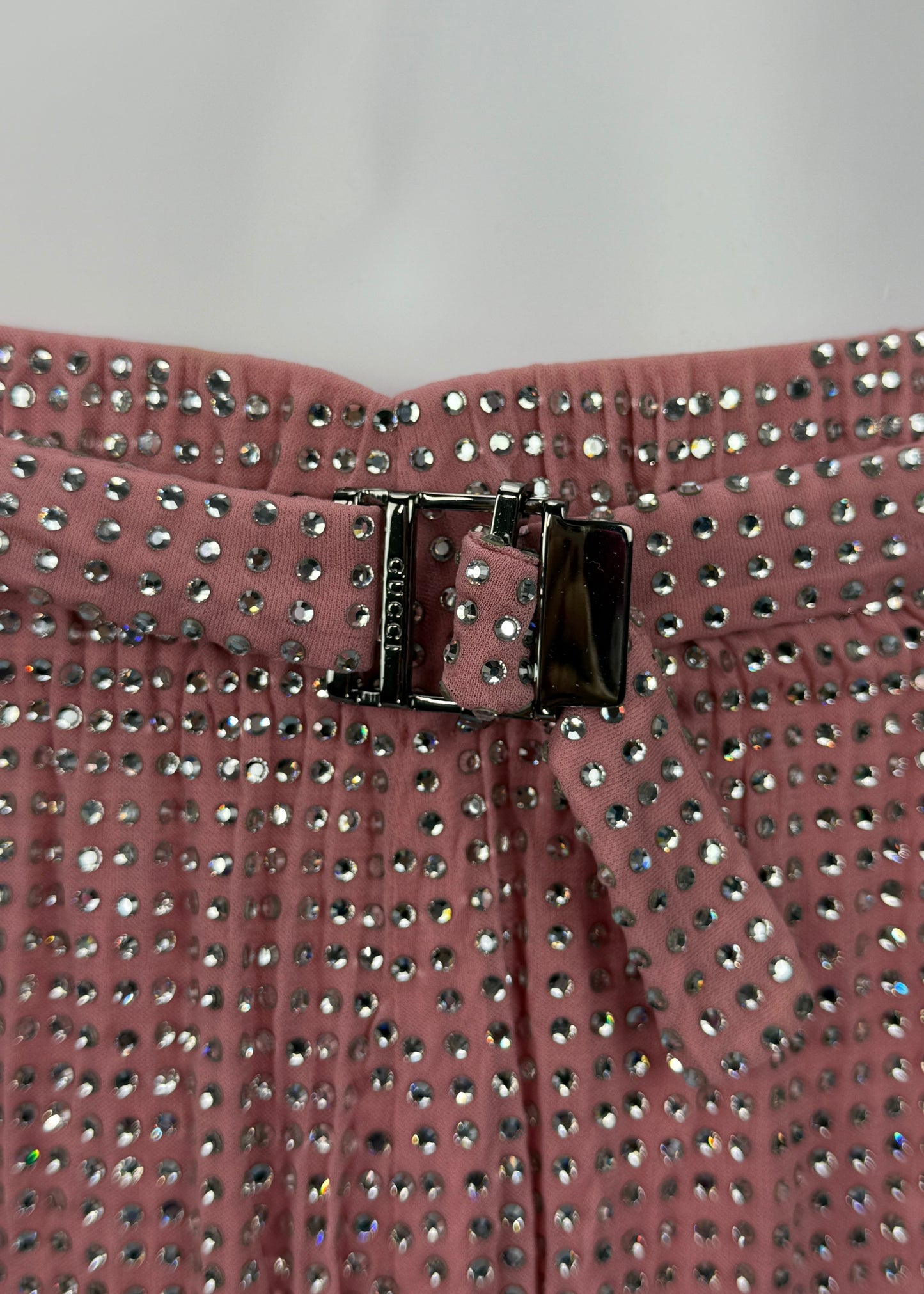 Gucci Spring 2000 Runway Pink Swarovski Crystal Embellished Pants