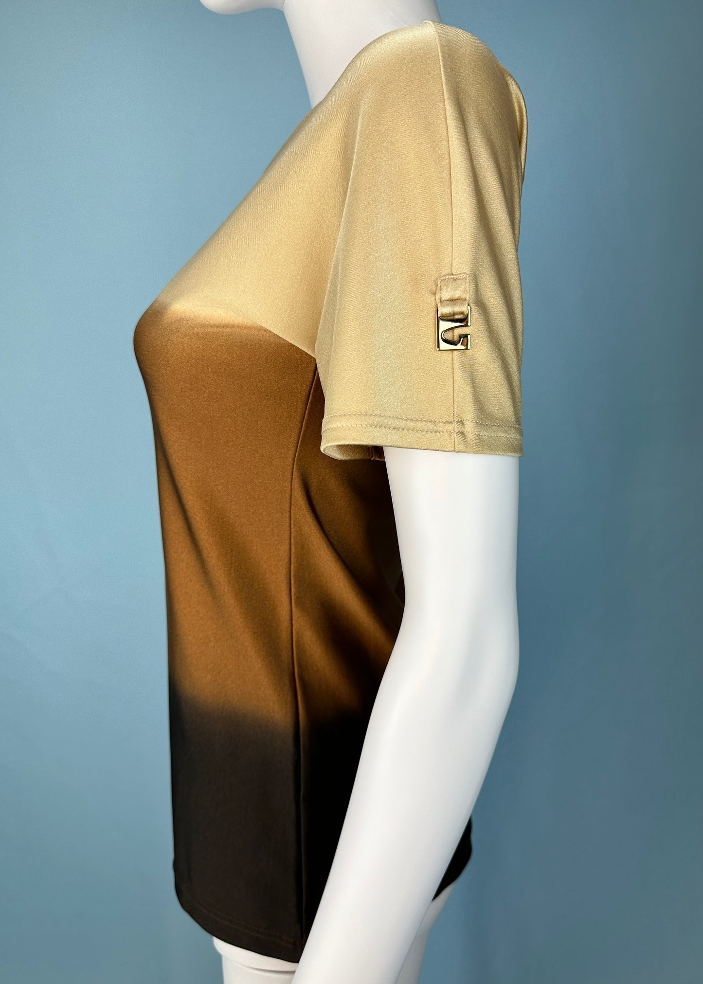 Gucci Spring 1997 Brown Ombre Spandex Top