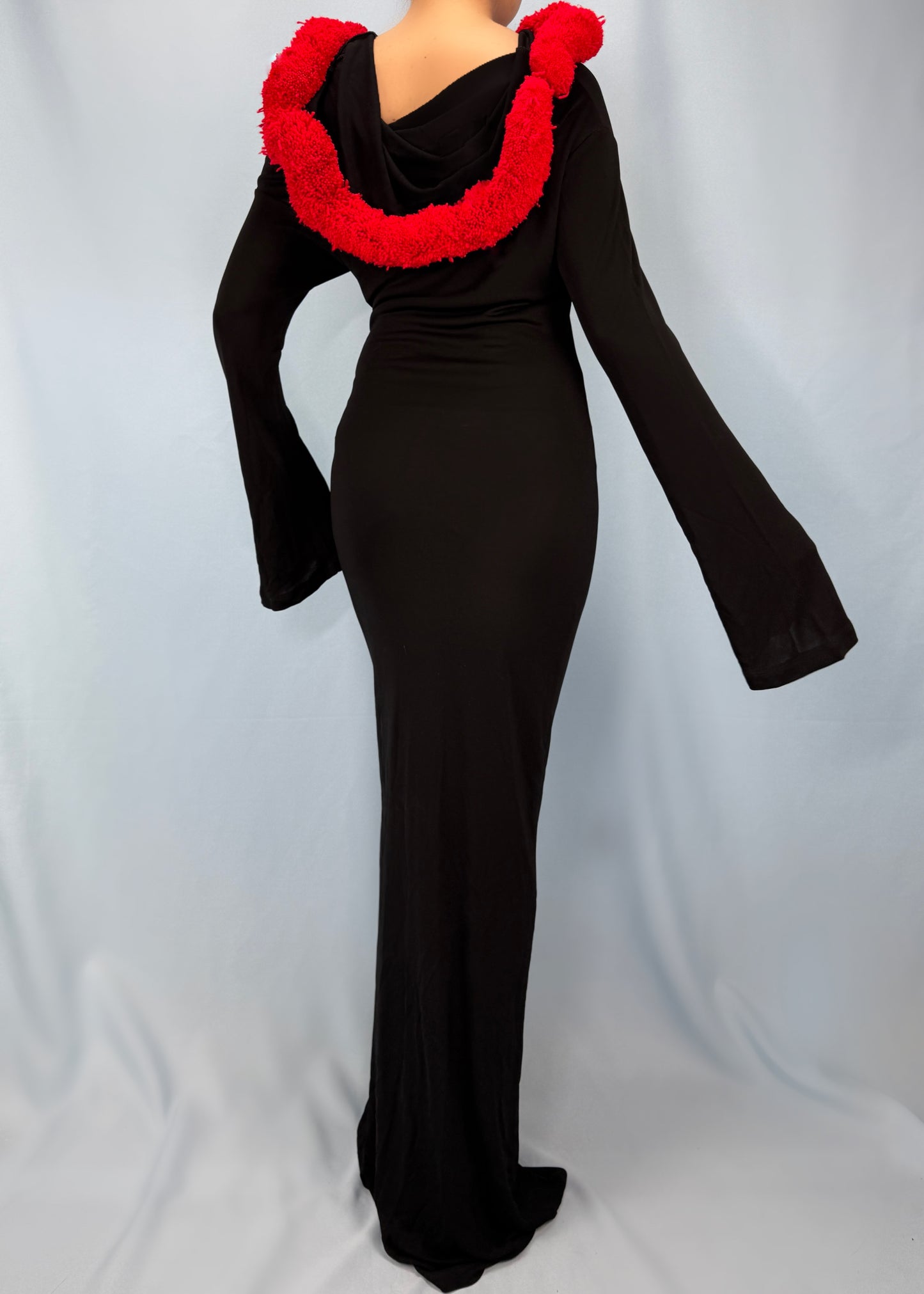 Jean Paul Gaultier Fall 2003 Black & Red Pom Pom Dress