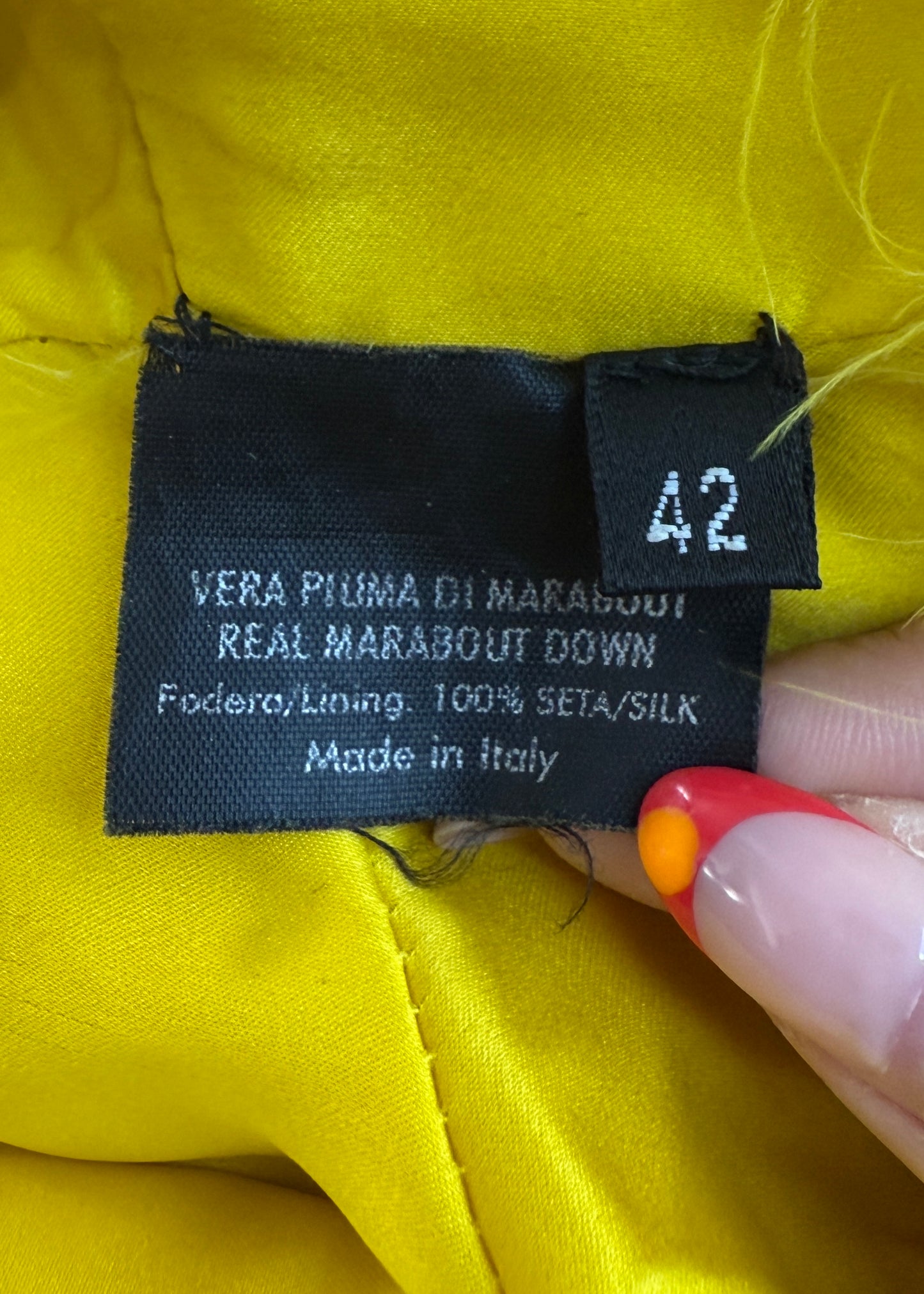 Gucci Spring 2004 Runway Yellow Marabou Feather Bolero Jacket
