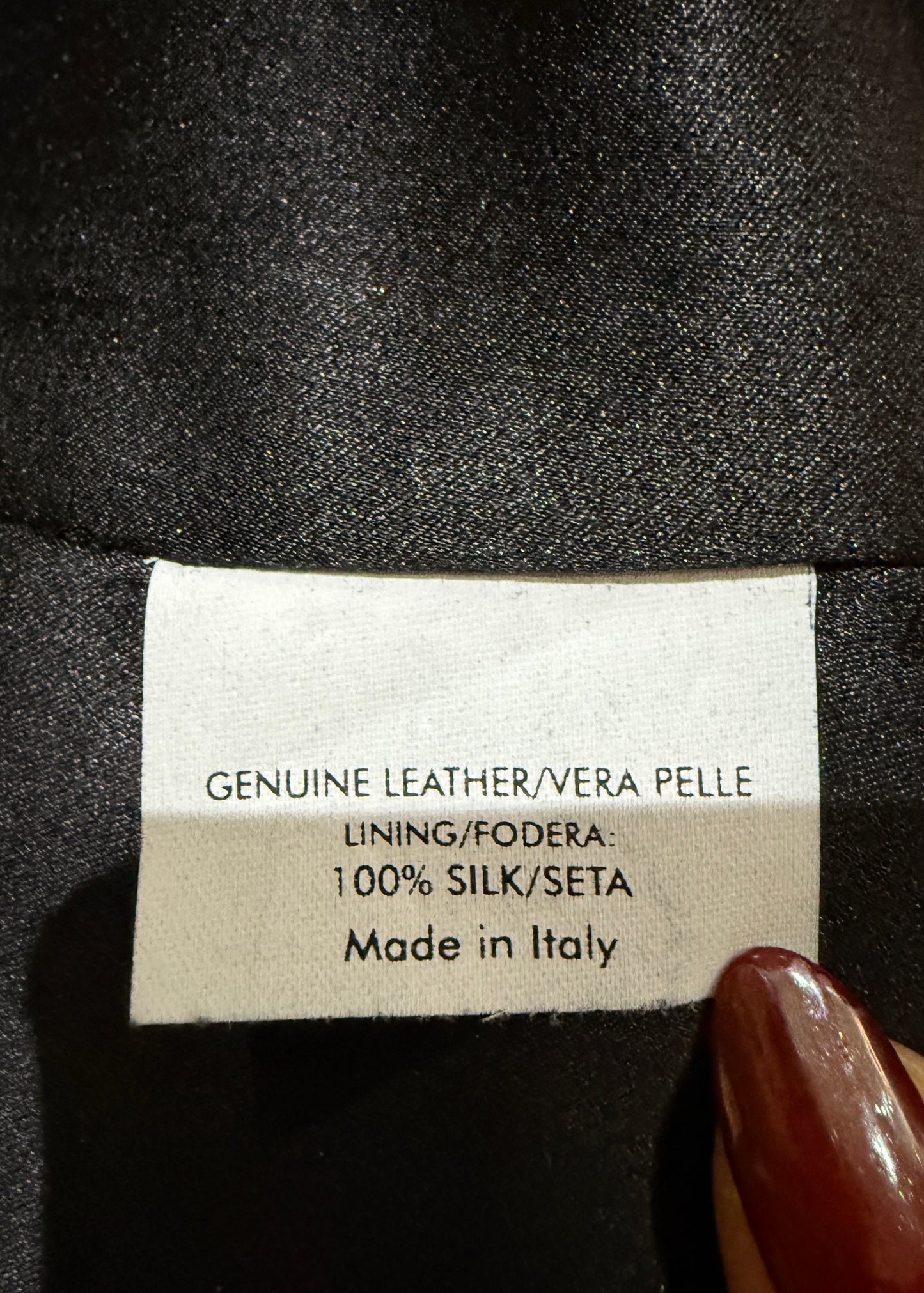 Alexander McQueen Black Leather Low Front Skirt