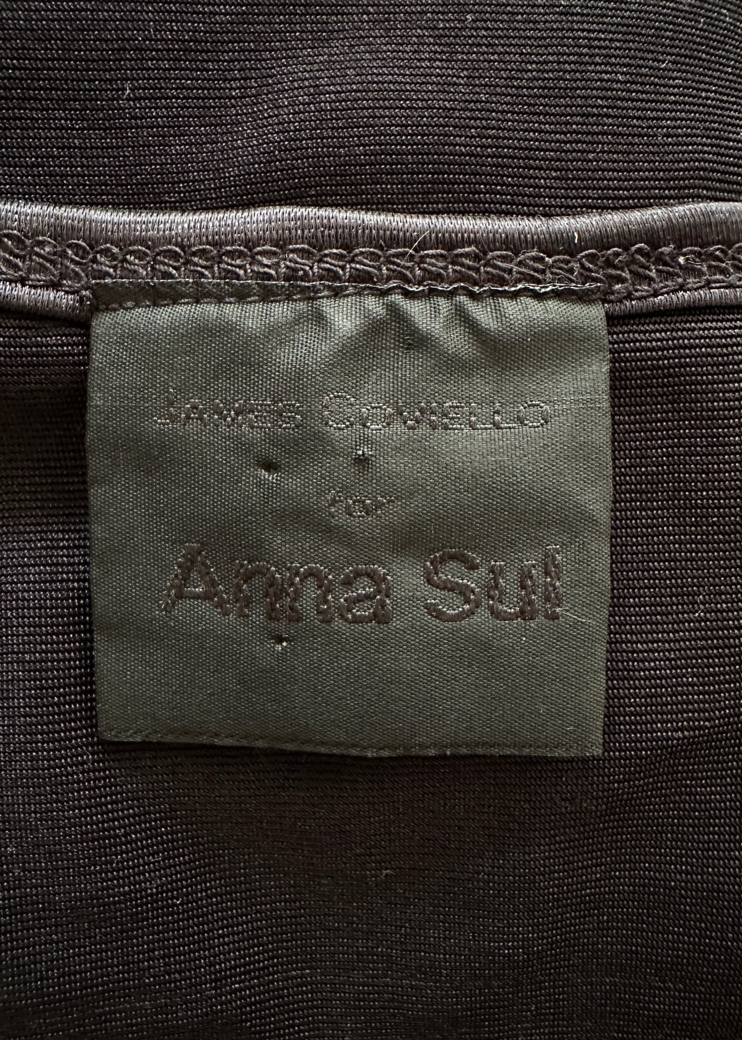 Anna Sui Black Spandex Top