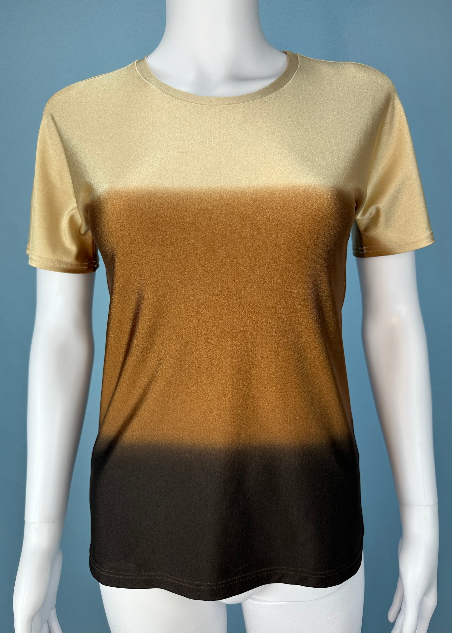 Gucci Spring 1997 Brown Ombre Spandex Top