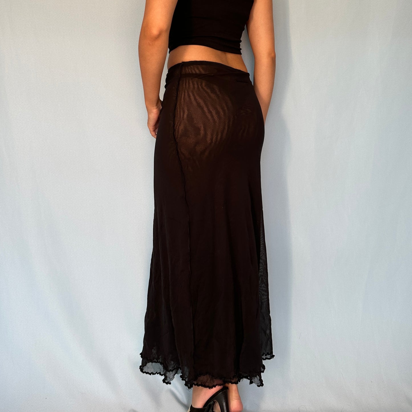 Jean Paul Gaultier Black Mesh Skirt