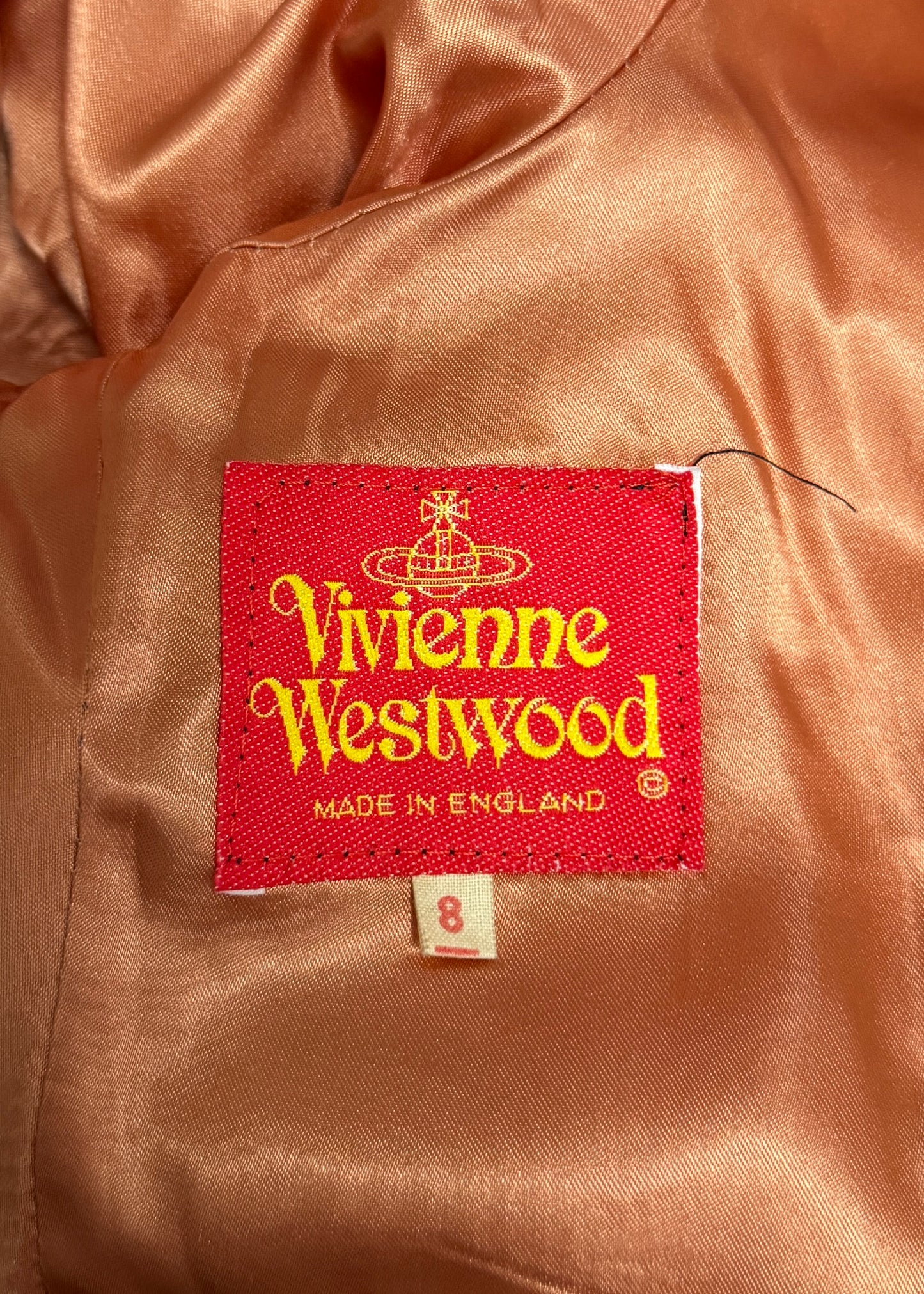 Vivienne Westwood Fall 1990 Runway Striped Harris Tweed Jacket