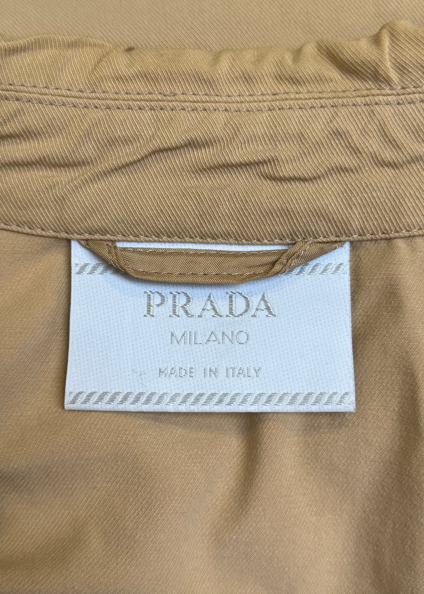 *Menswear* Prada Spring 1998 Runway Beige Pullover