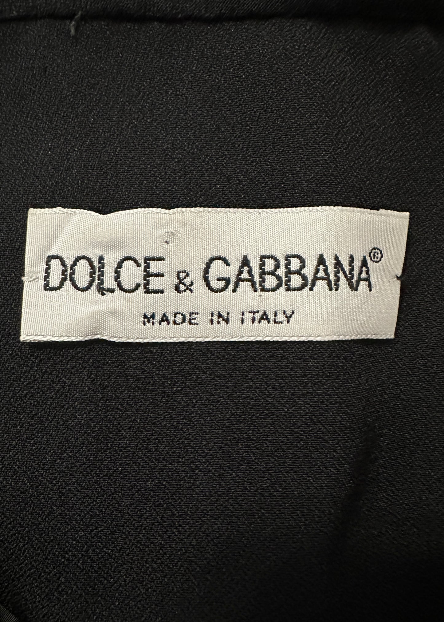 Dolce & Gabbana Spring 1995 Black Mini Skater Dress