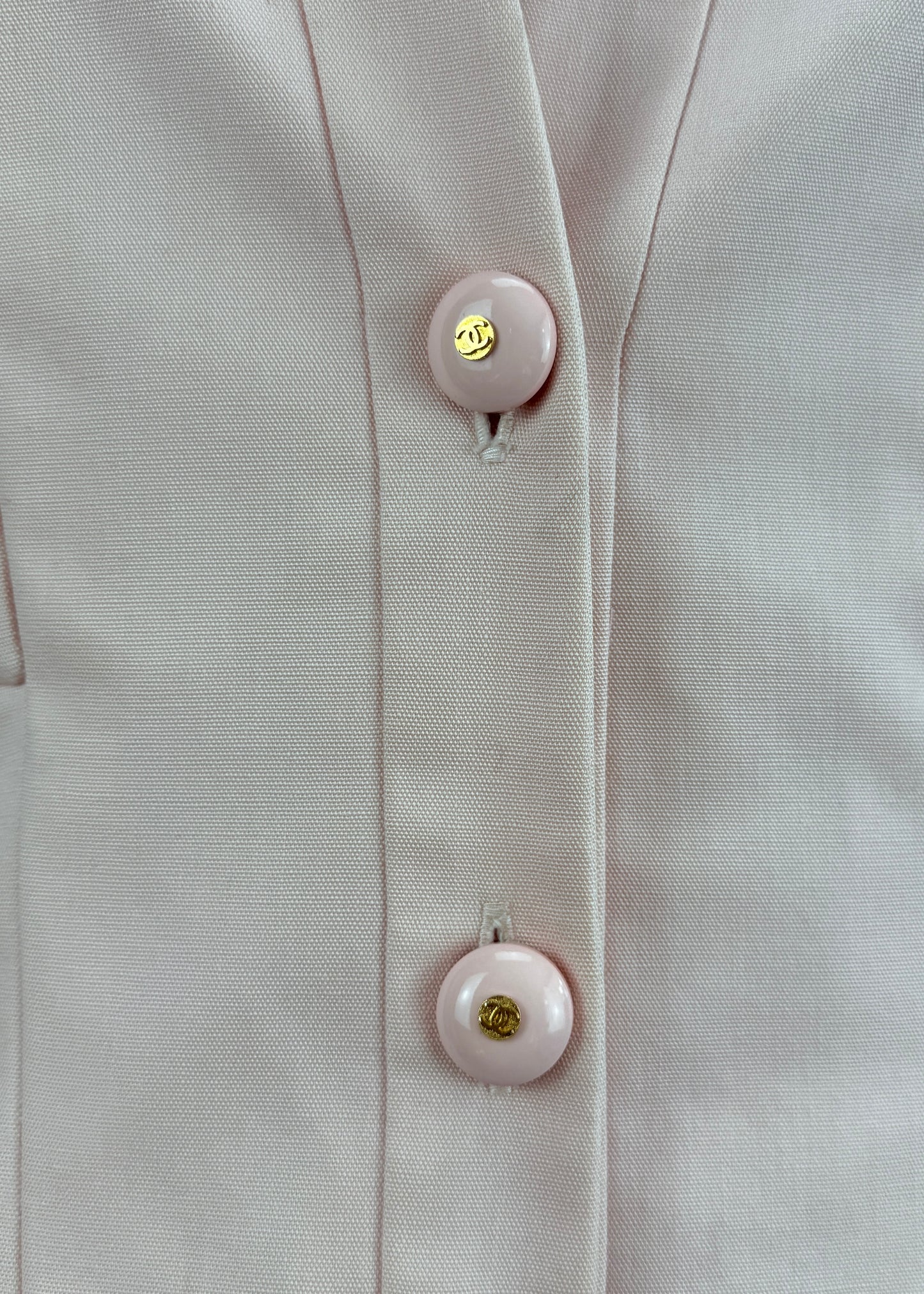 Chanel Spring 1992 Peach Jacket & Skirt Suit Set