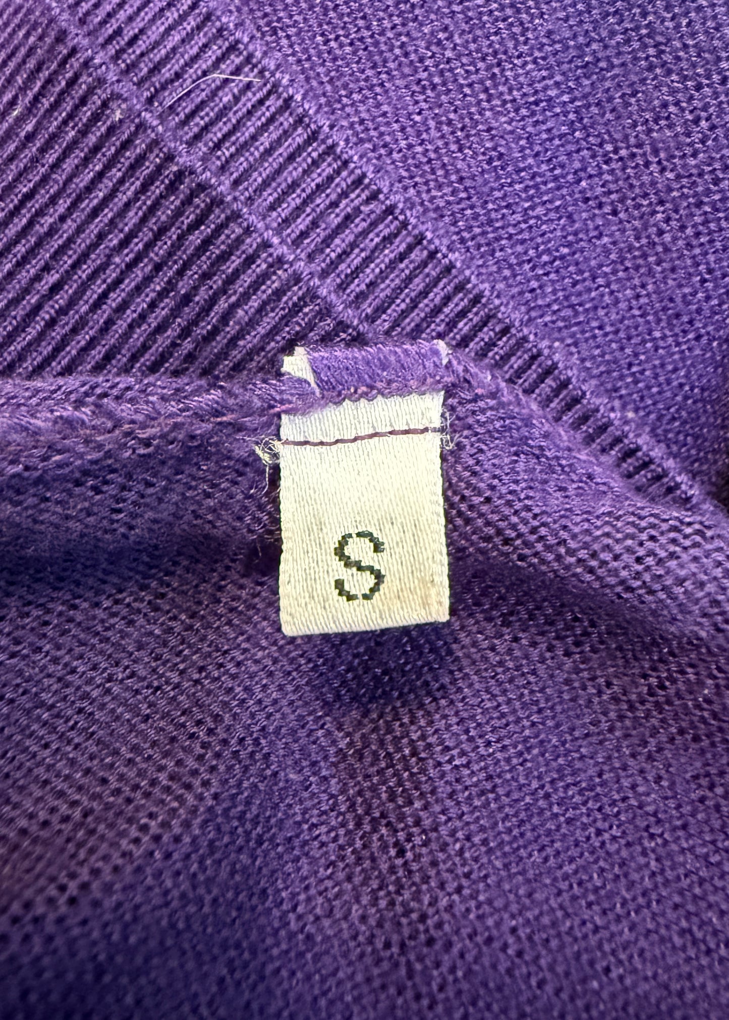 Alexander McQueen Purple Asymmetric Knitted Dress