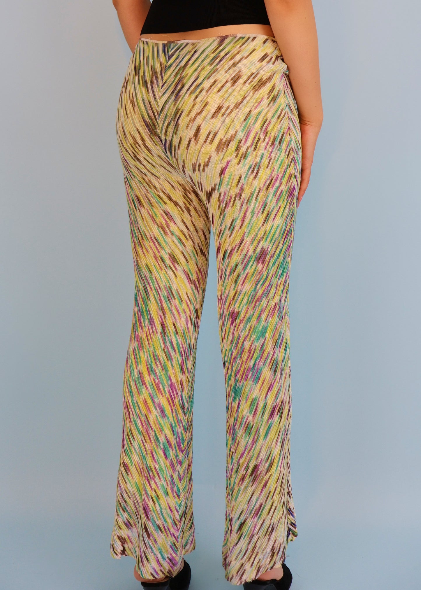 Missoni Green & Purple Knit Pants