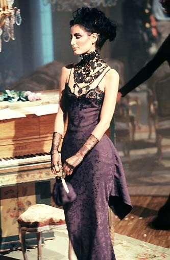 Dior Fall 1998 Purple Silk Brocade and Lace Skirt & Jacket Set