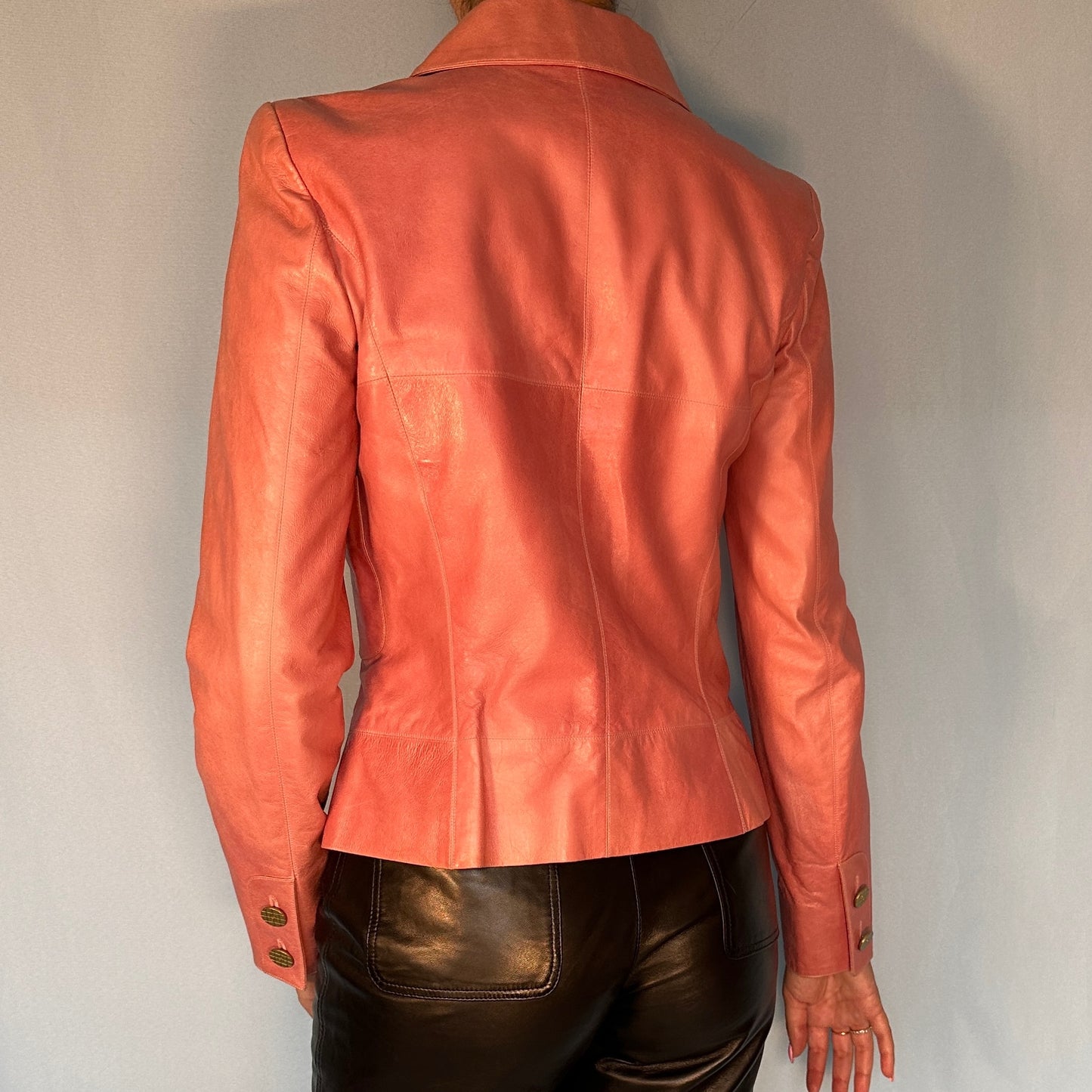 Chanel Spring 2001 Pink Leather Jacket