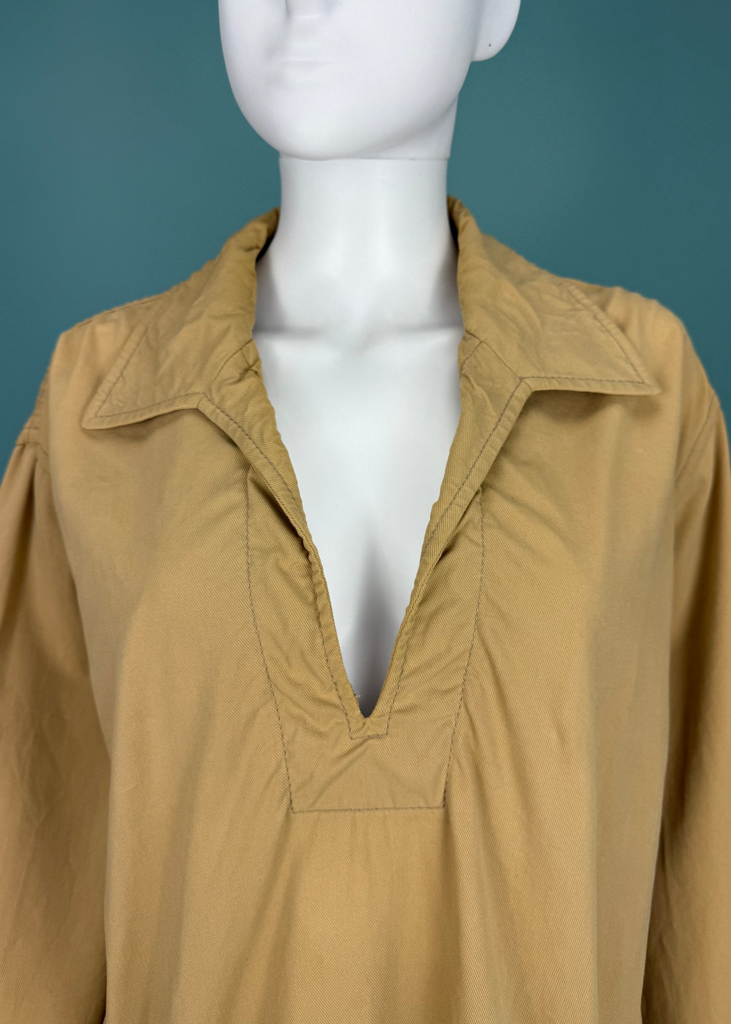 *Menswear* Prada Spring 1998 Runway Beige Pullover