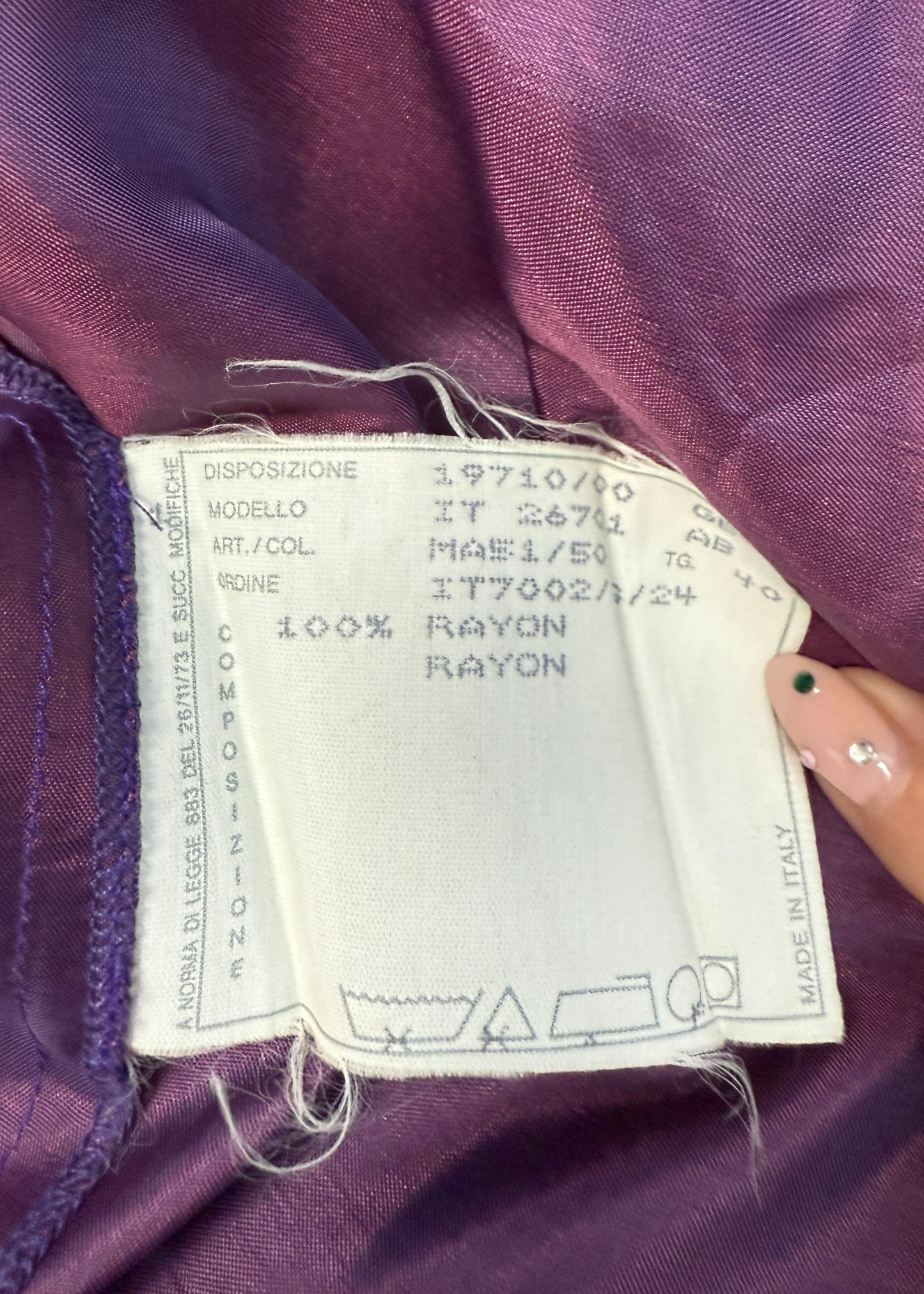 Paul Smith 1990s Purple Velvet Fur Trim Dress