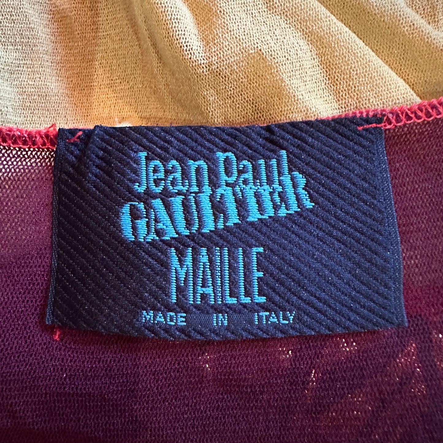 Jean Paul Gaultier Spring 1996 Cyberbaba Metallic Mesh Dress m