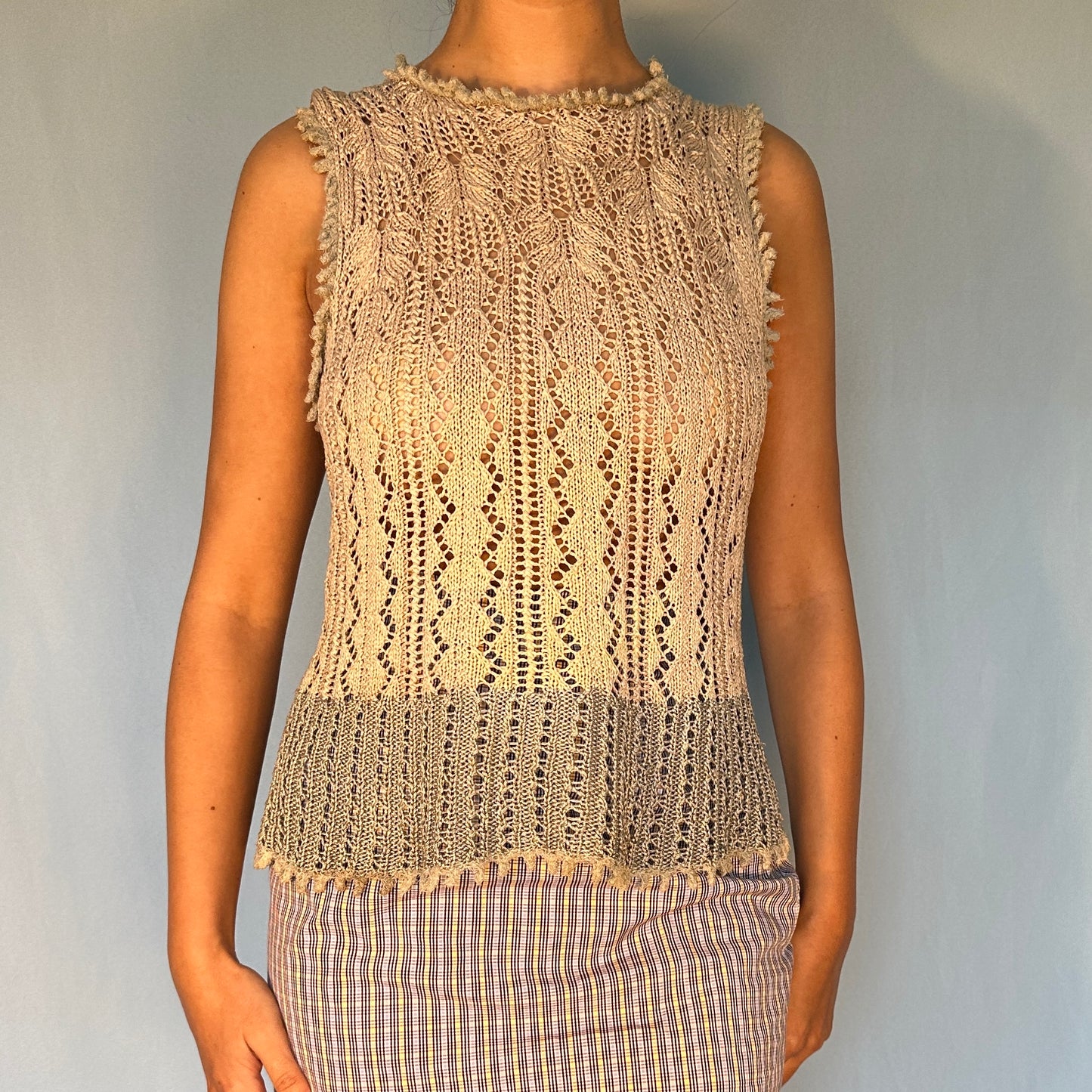 Vivienne Westwood Fall 1994 “On Liberty” Runway Knit Crochet Top