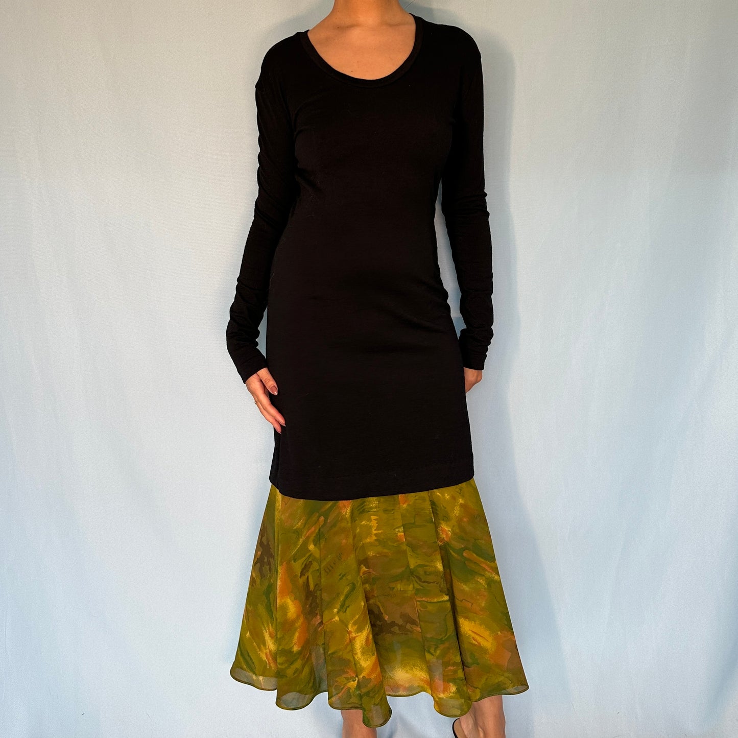 Dolce & Gabbana Chiffon Hem Dress