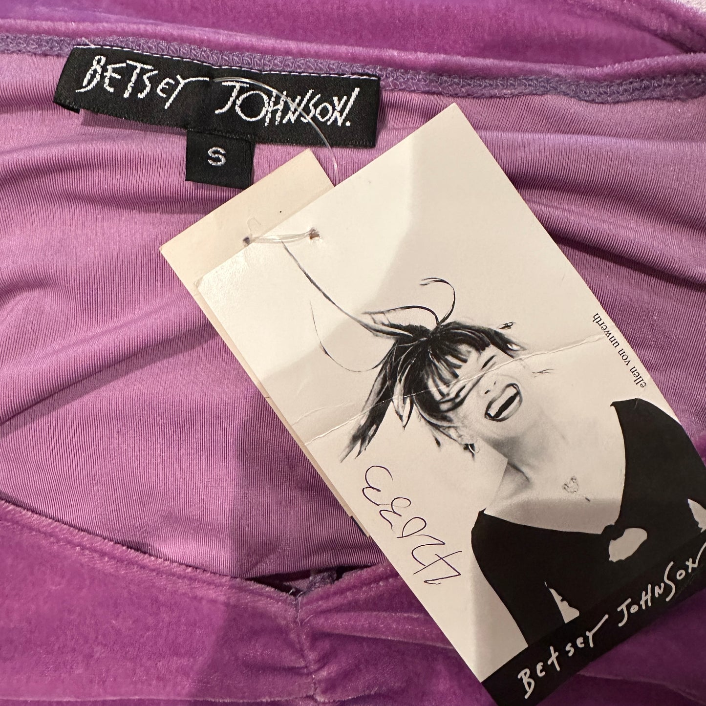 Betsey Johnson Lilac Velvet Top