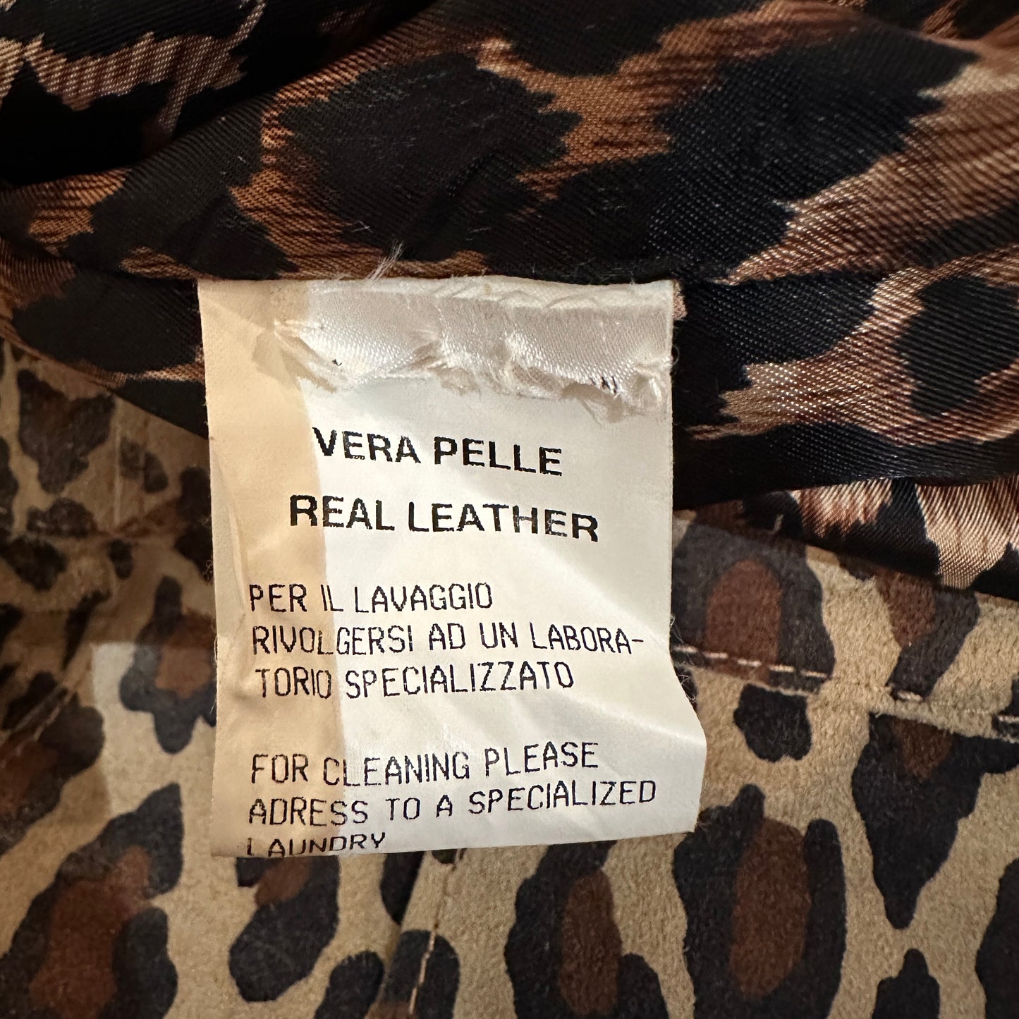 Dolce & Gabbana Leopard Print Suede Skirt